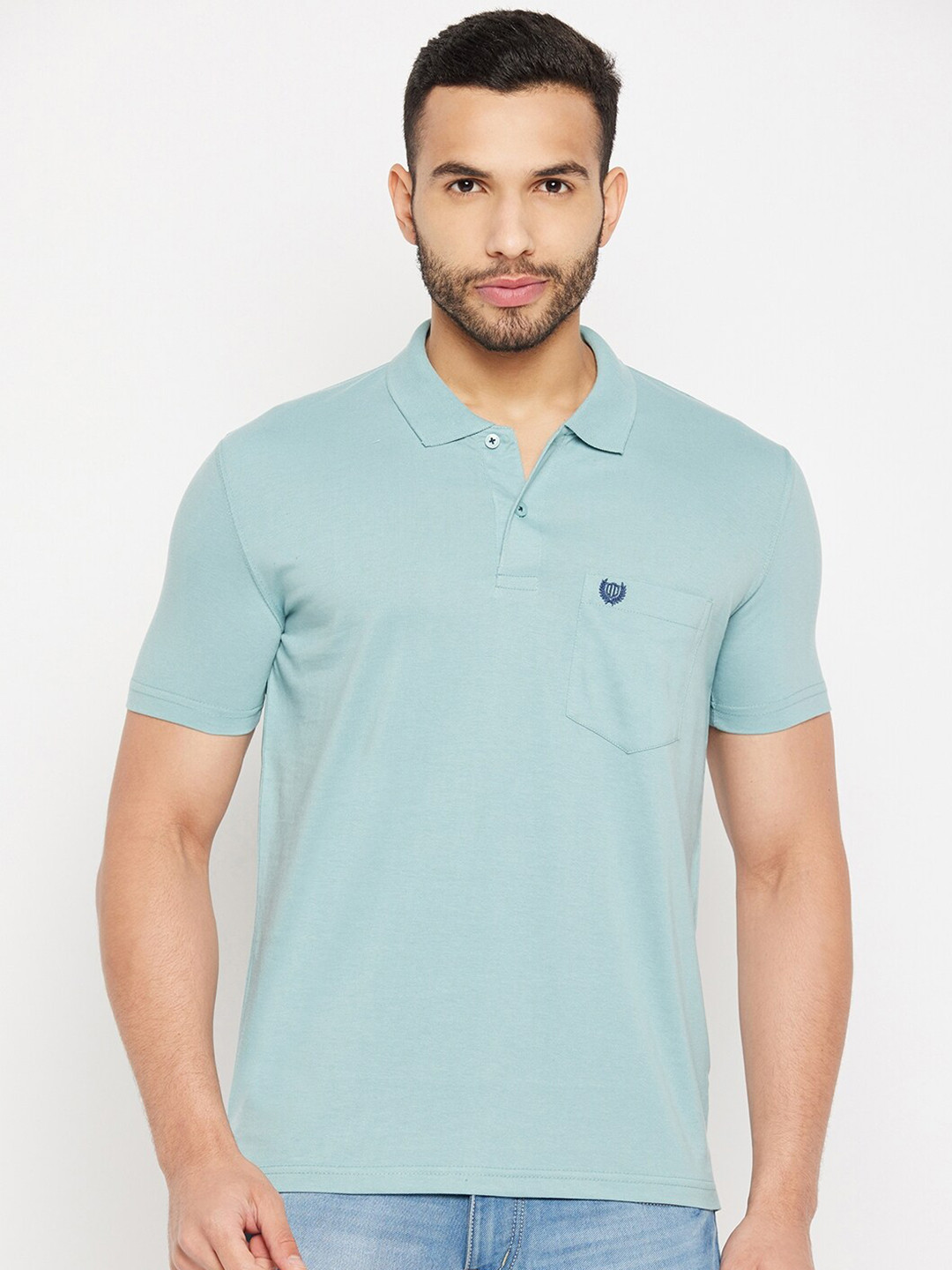 

Duke Polo Collar Cotton T-shirt, Green