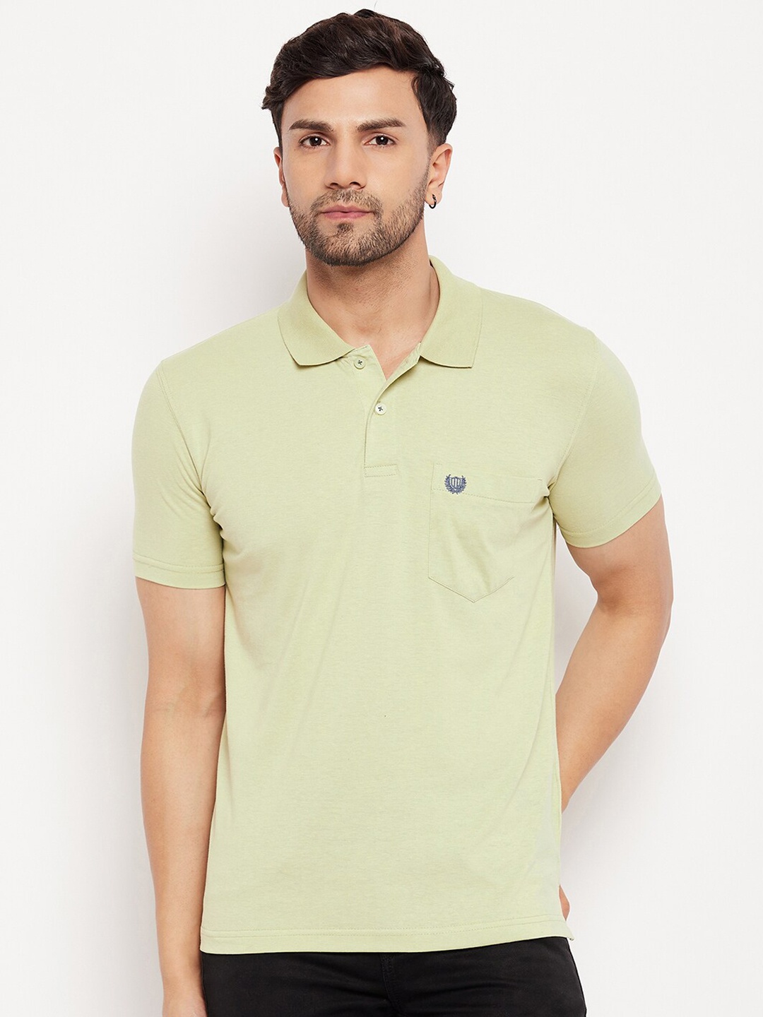 

Duke Polo Collar Cotton T-shirt, Green