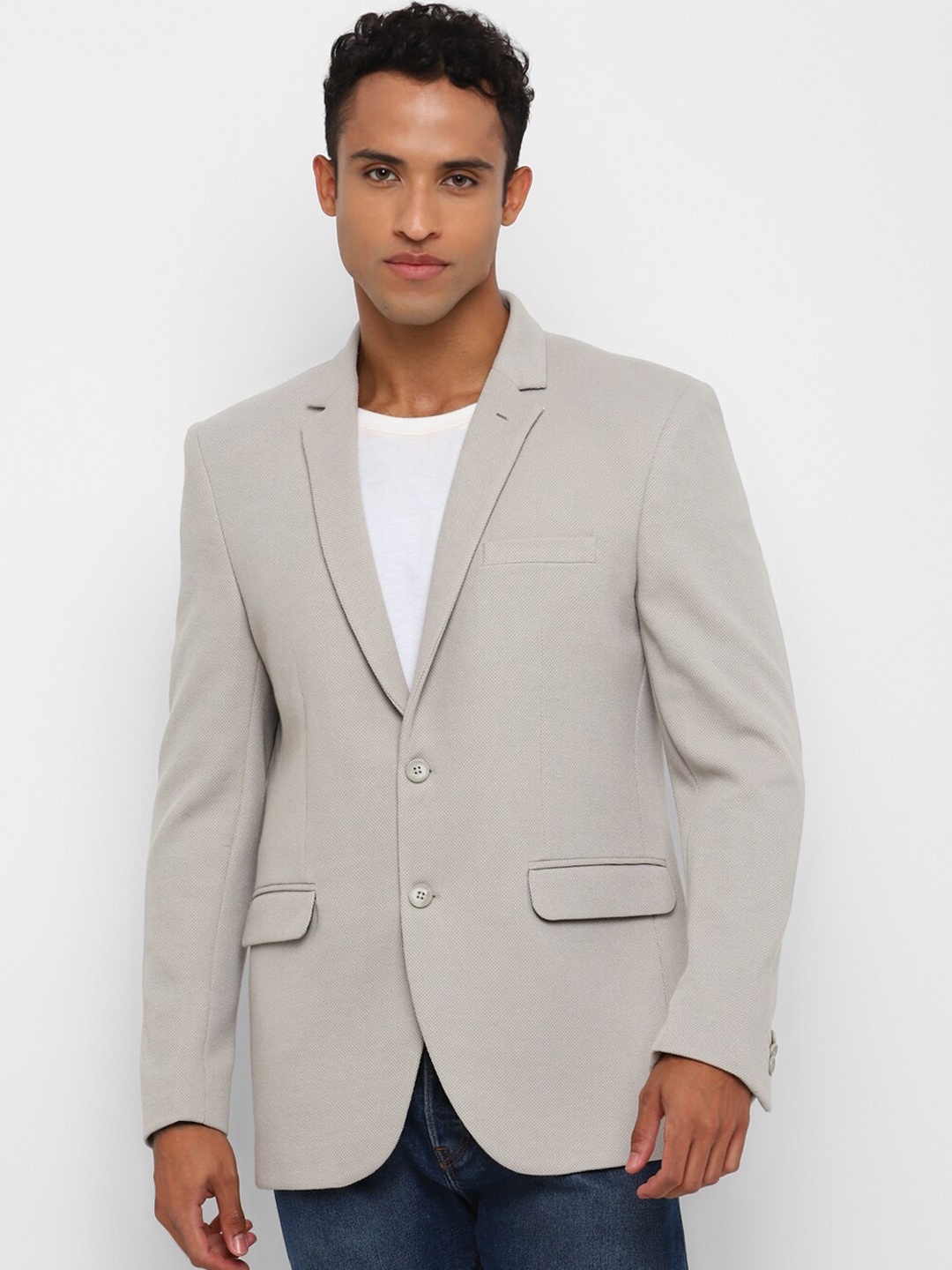 

Spykee Slim Fit Single-Breasted Casual Blazer, Grey