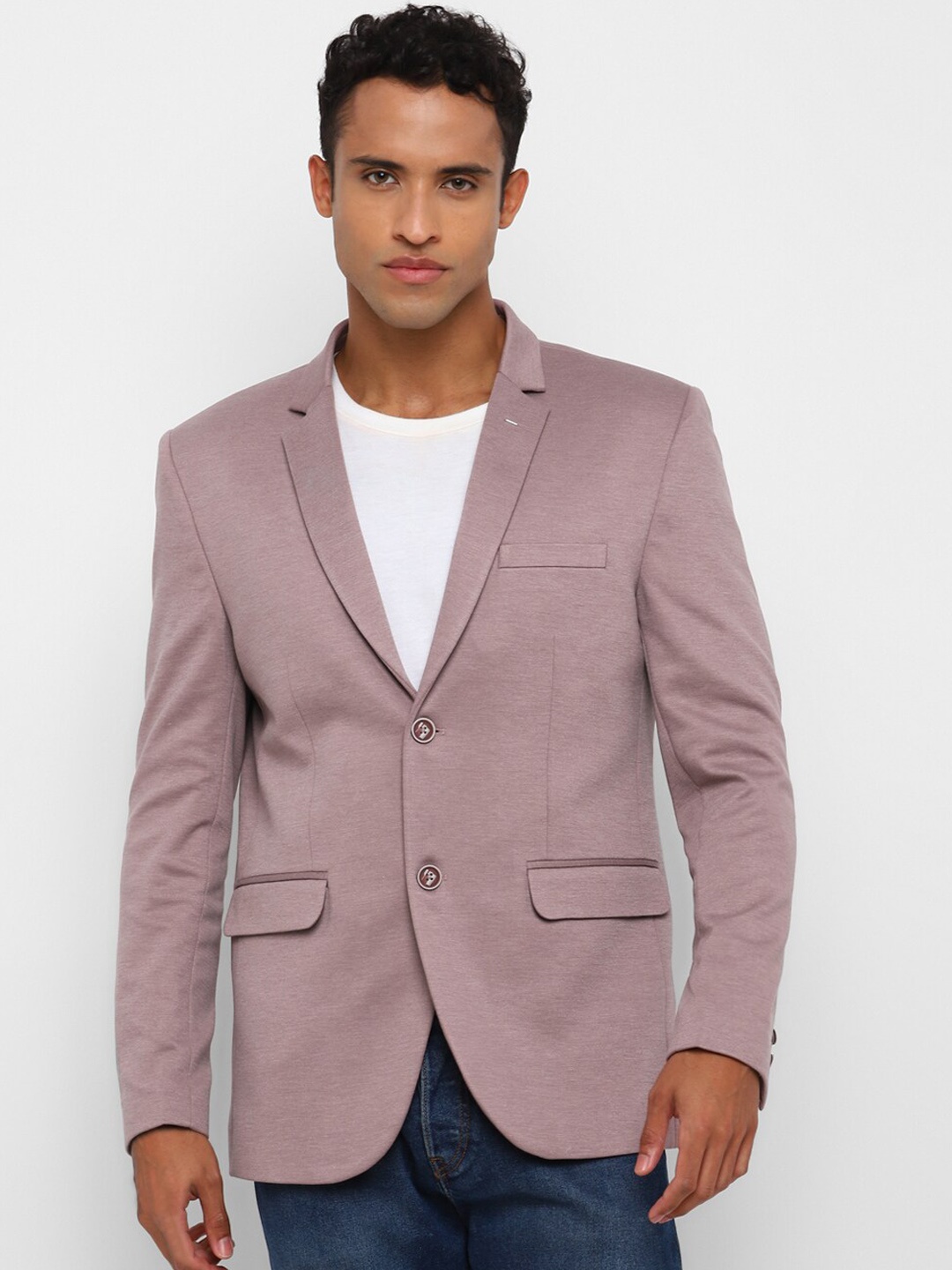 

Spykee Slim Fit Single-Breasted Casual Blazer, Pink