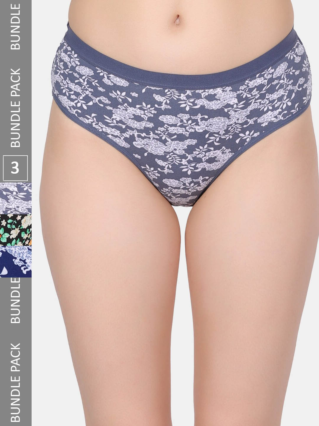 

Amour Secret Pack Of 3 Printed Hipster Mid Rise Panties, Multi