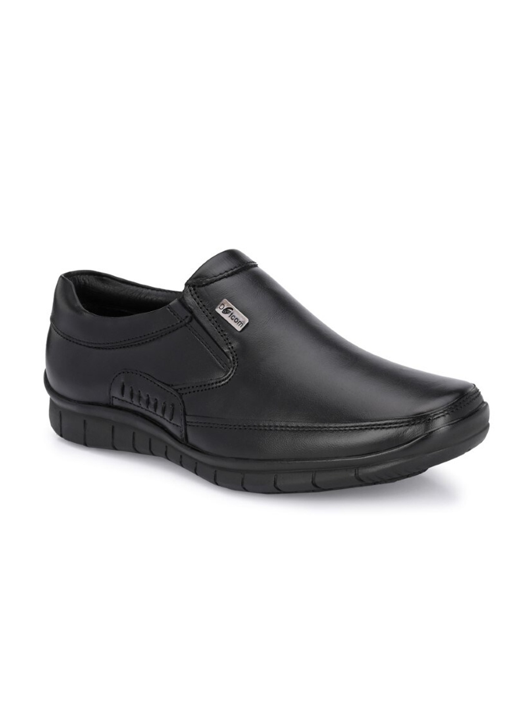 

Action Leather Formal Slip-On Shoes, Black