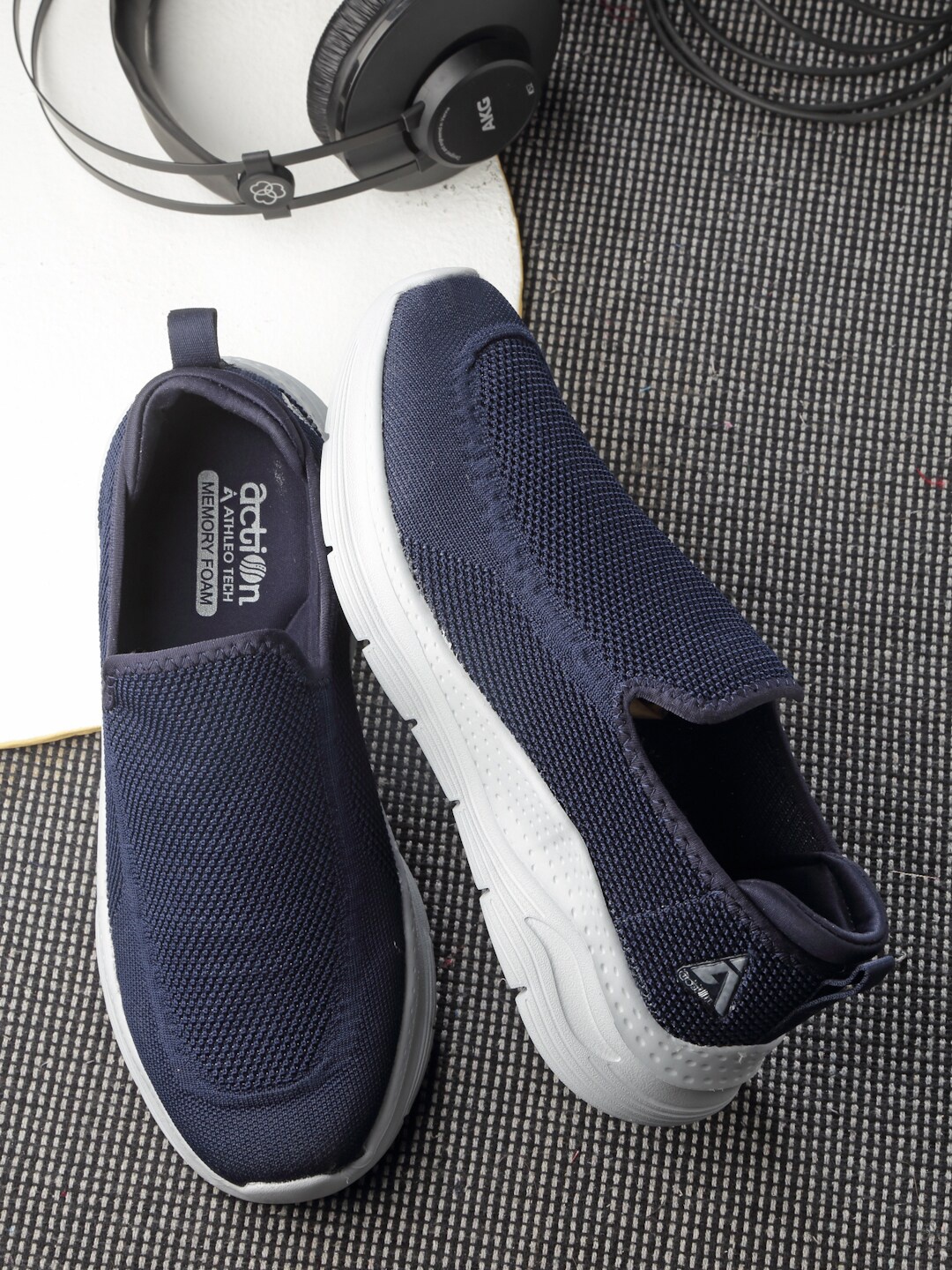 

Action Men Mesh Running Marking Shoes, Navy blue