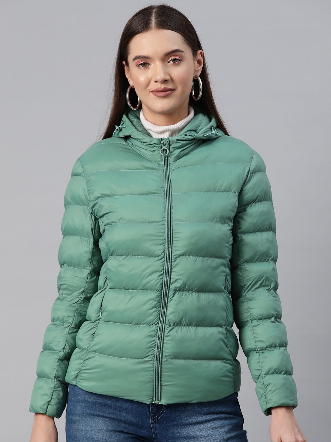 

Foreign Culture By Fort Collins Hooded Padded Jacket, Green
