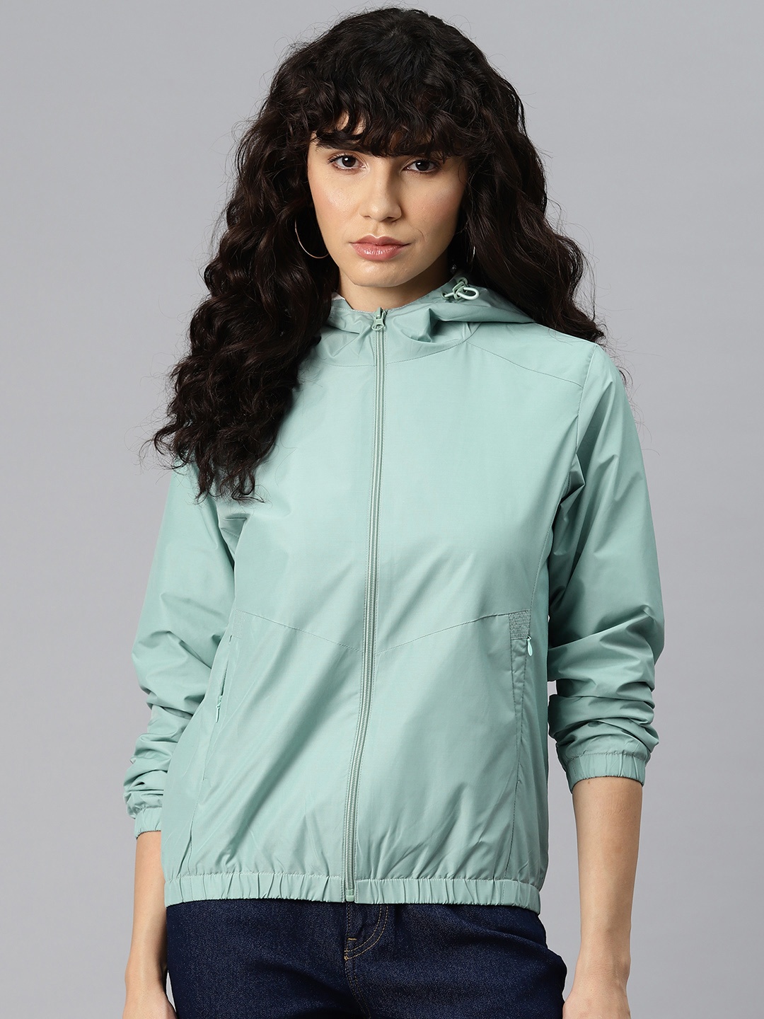 Foreign Culture By Fort Collins Hooded Tailored Jacket, Blue