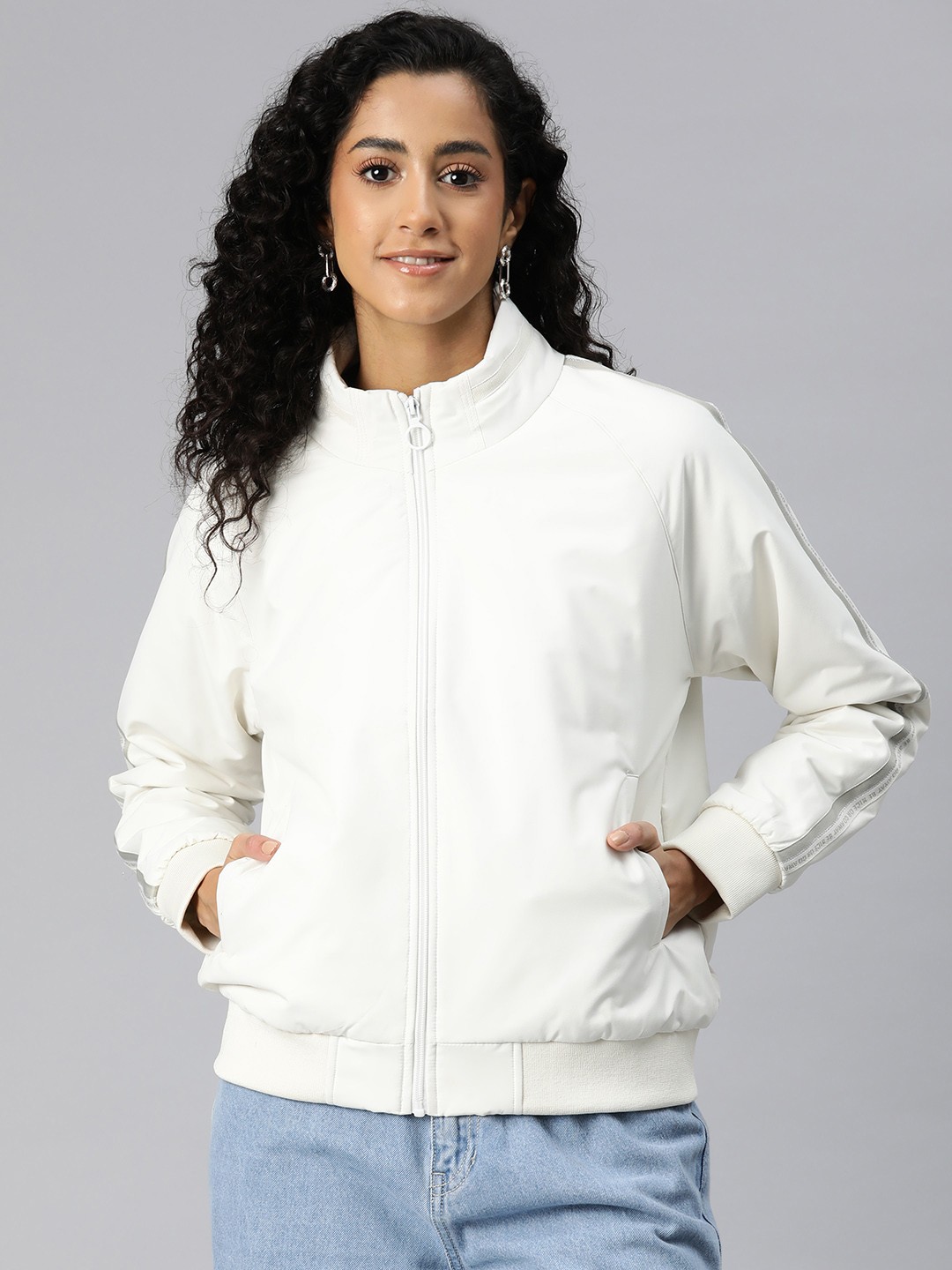 

Foreign Culture By Fort Collins Lightweight Outdoor Sporty Jacket, White