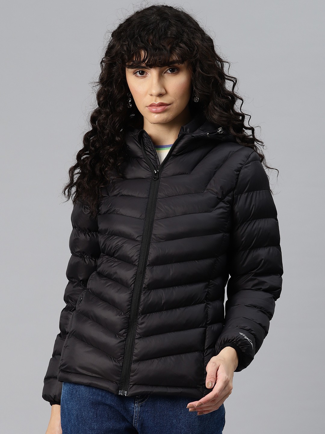 

Foreign Culture By Fort Collins Solid Puffer Jacket, Black