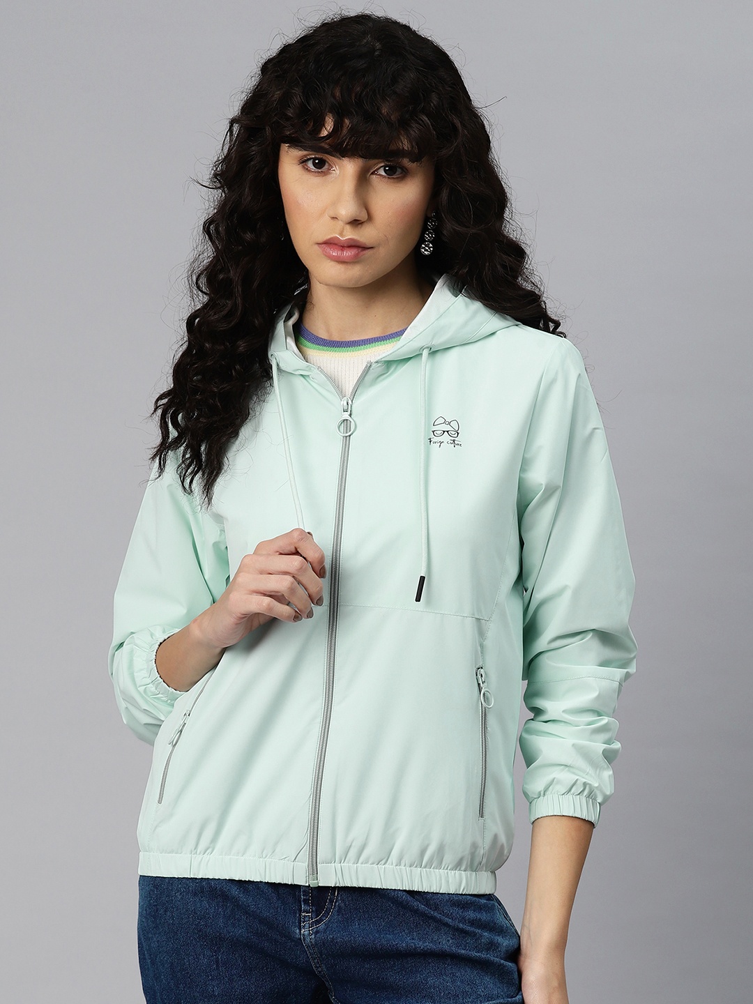 

Foreign Culture By Fort Collins Windcheater Tailored Jacket, Blue