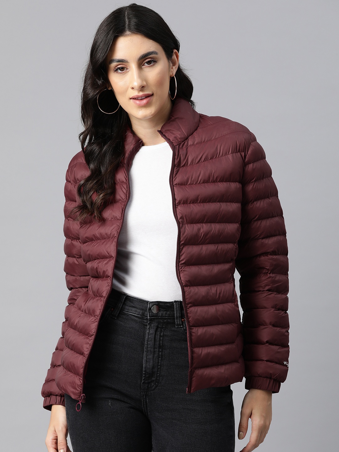 

Foreign Culture By Fort Collins Women Insulator Padded Jacket, Maroon