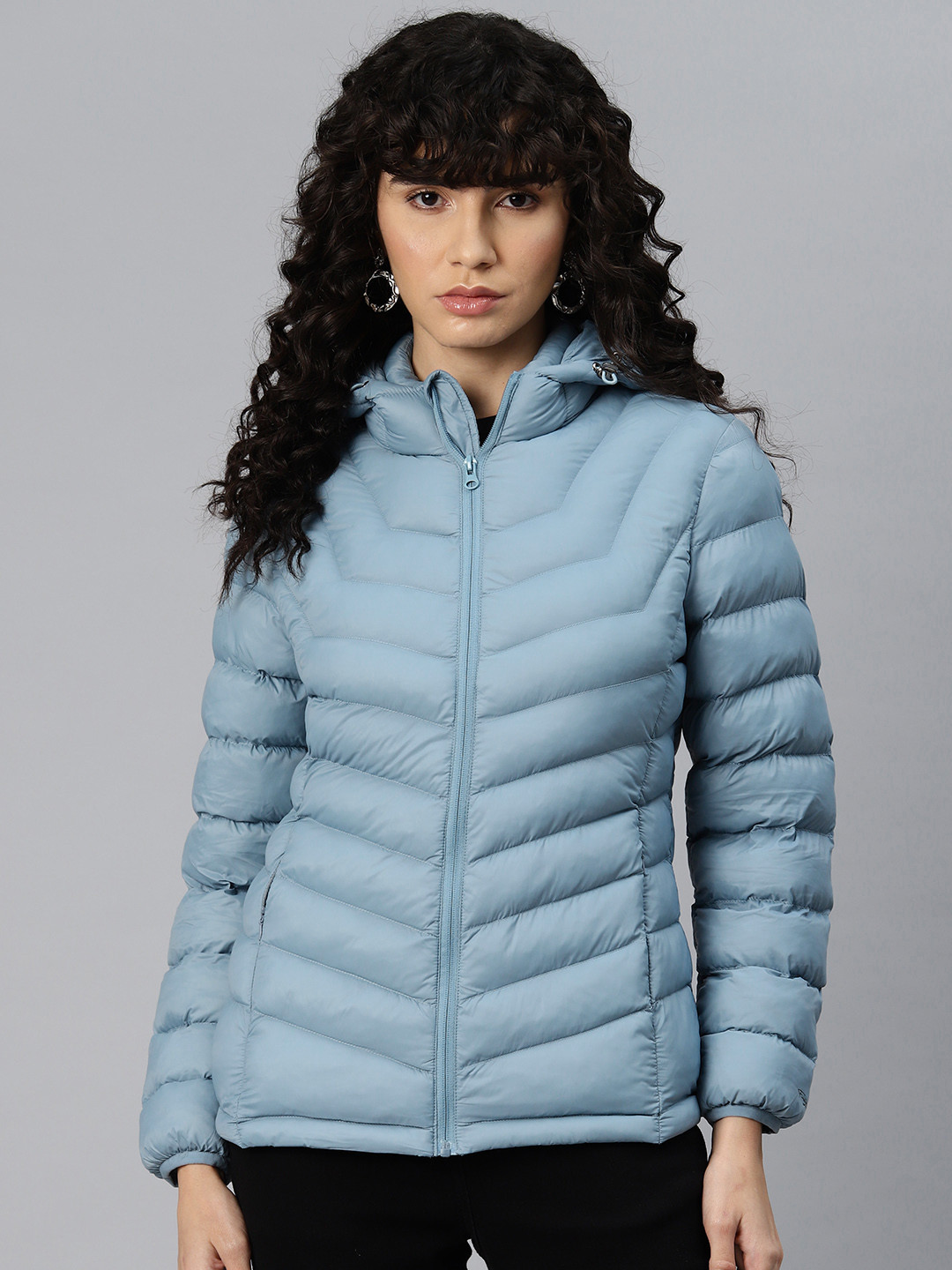 

Foreign Culture By Fort Collins Hooded Padded Jacket, Blue