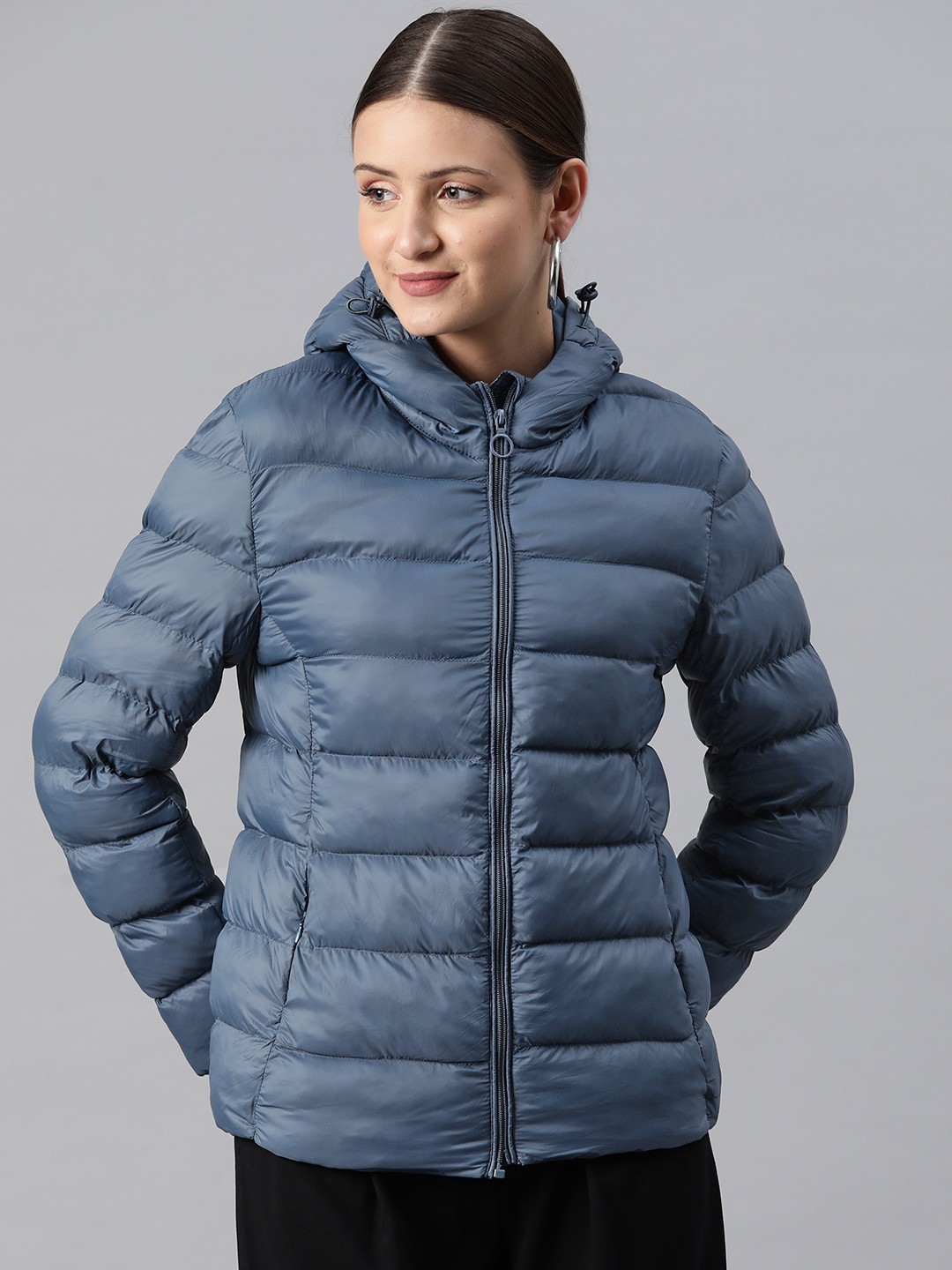 

Foreign Culture By Fort Collins Hooded Padded Jacket, Blue