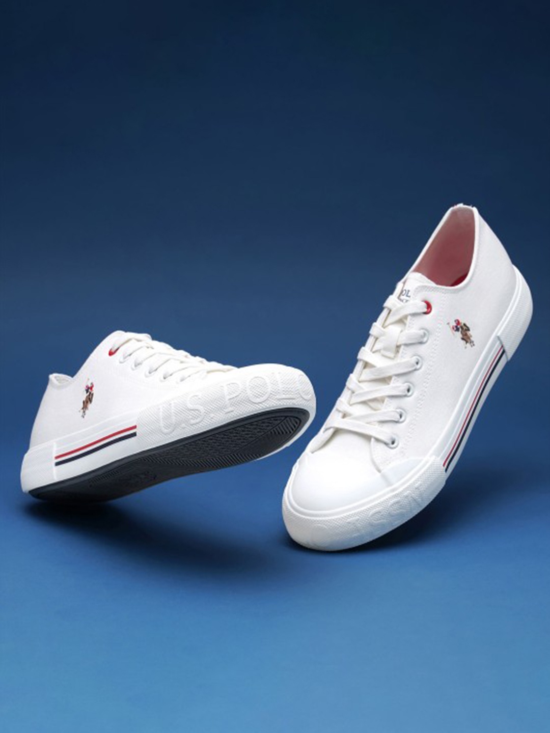 

U.S. Polo Assn. Men Drew Classics Canvas Sneakers, White