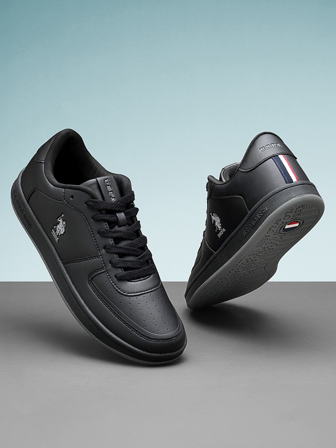 

U.S. Polo Assn. Men Rein Retro Court Sneakers, Black