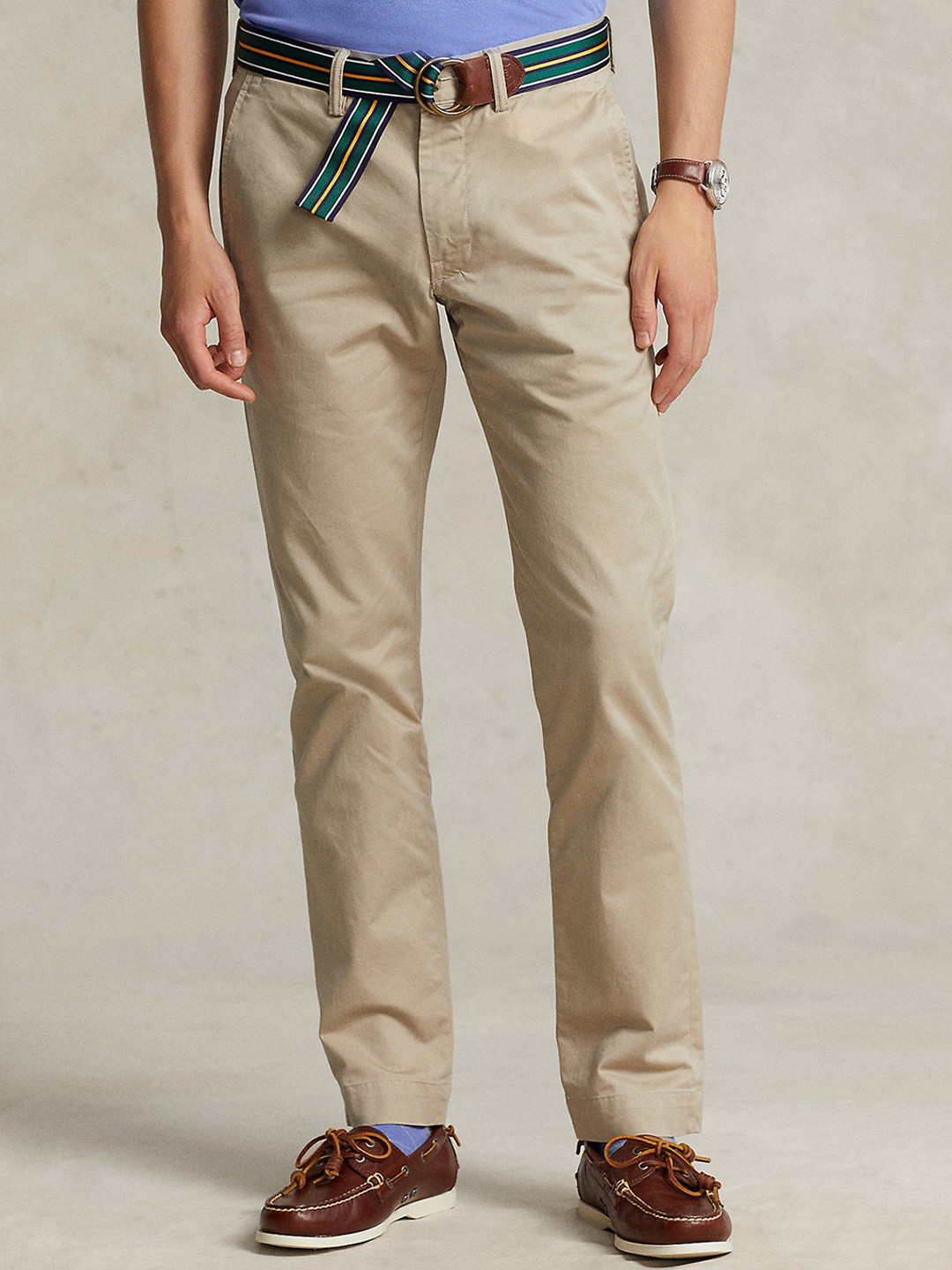 

Polo Ralph Lauren Men Slim-Fit Cotton Formal Trouser, Beige