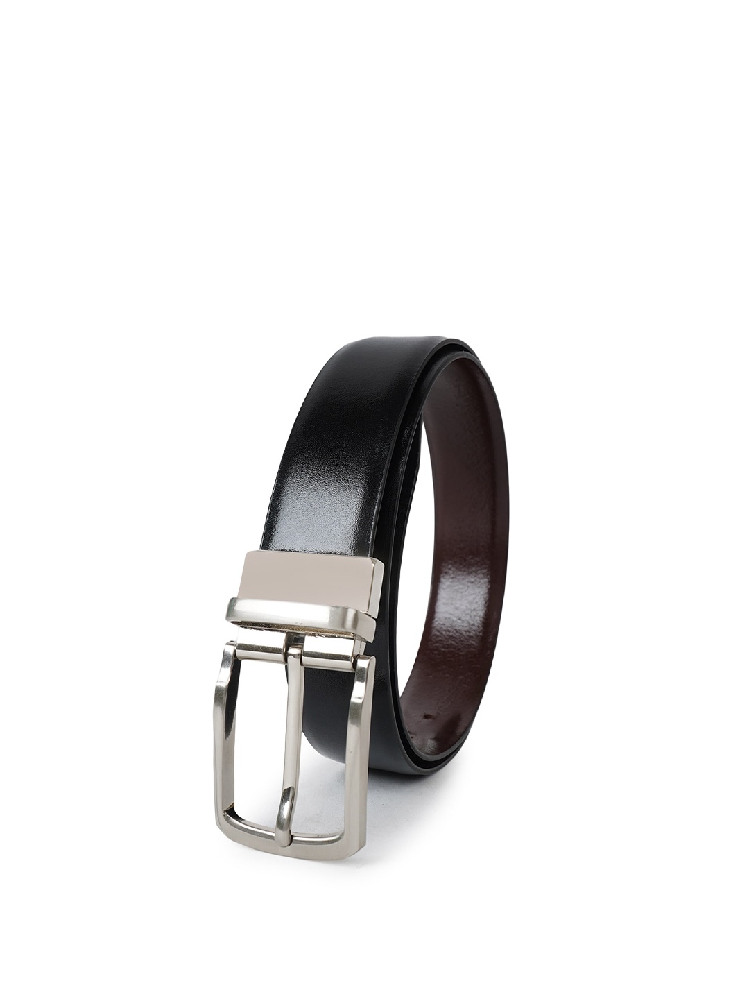 

CIMONI Men Black Leather Reversible Formal Belt