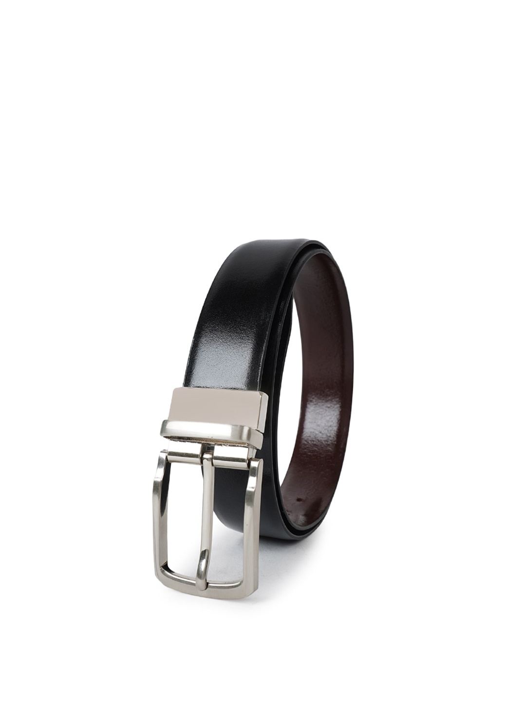 

CIMONI Men Black Leather Reversible Formal Belt