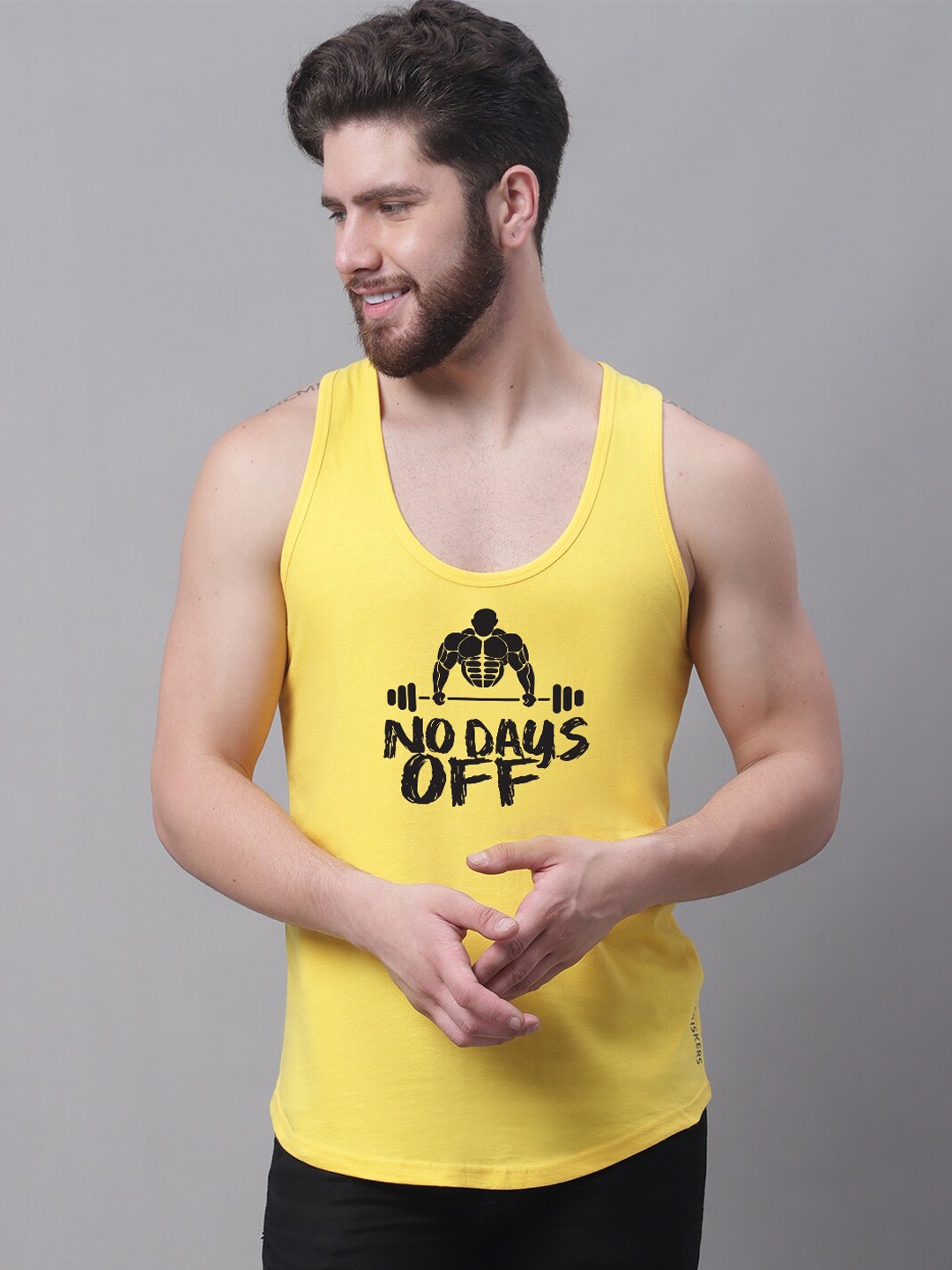 

Friskers Cotton Sleeveless Innerwear Vests C326-06-S, Yellow