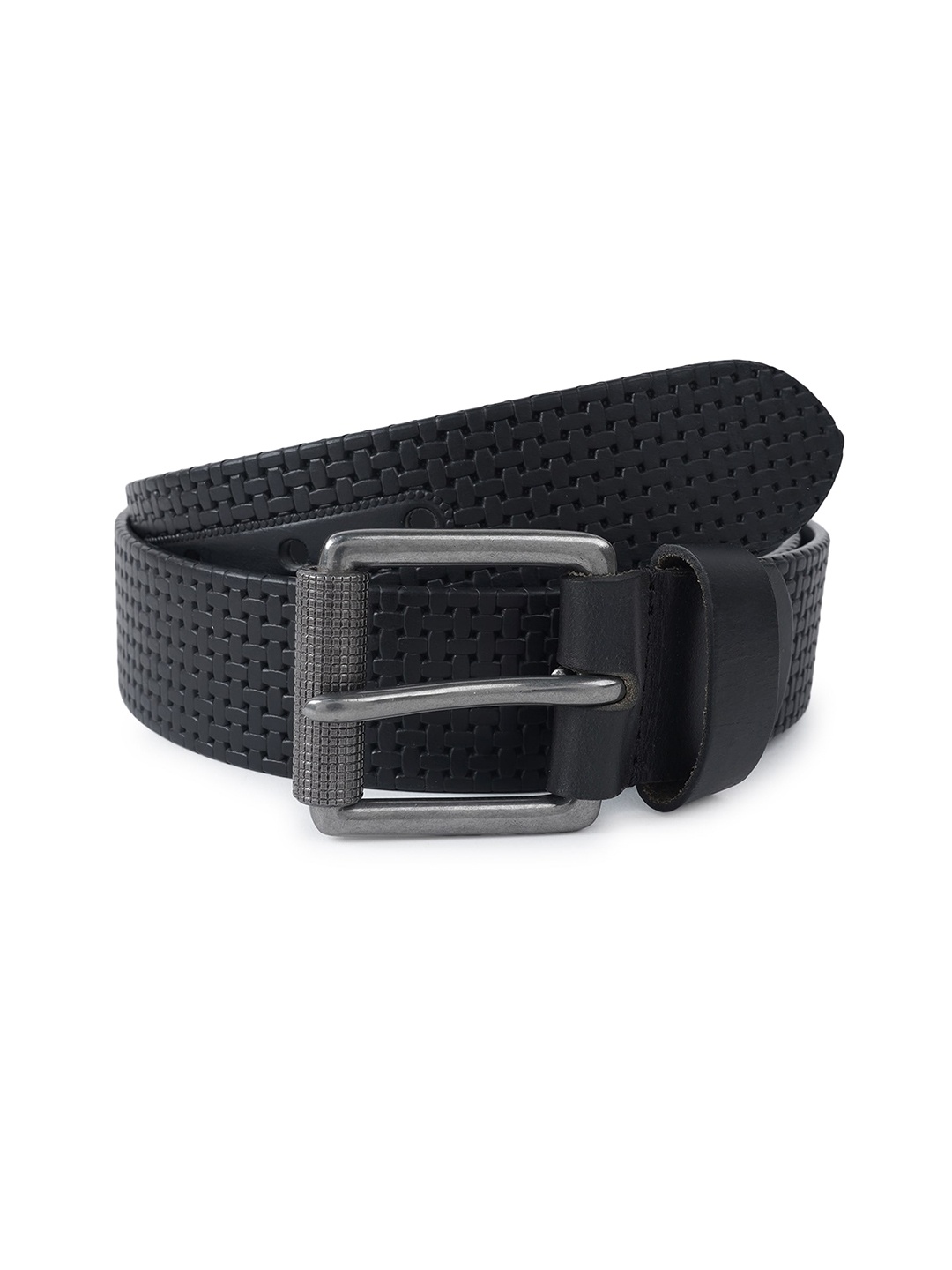 

CIMONI Men Black Leather Belt