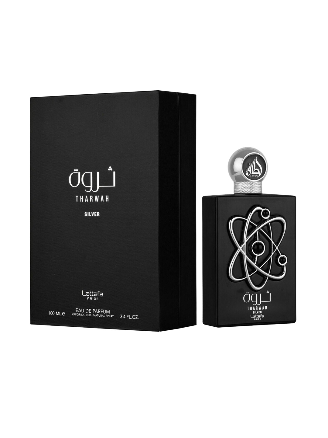 

Lattafa Tharwah Long Lasting Eau De Parfum 100ml, Silver