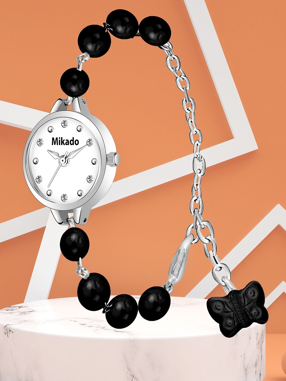 

Mikado Women Bracelet Style Straps Analogue Watch Watches Barbie Watch, White