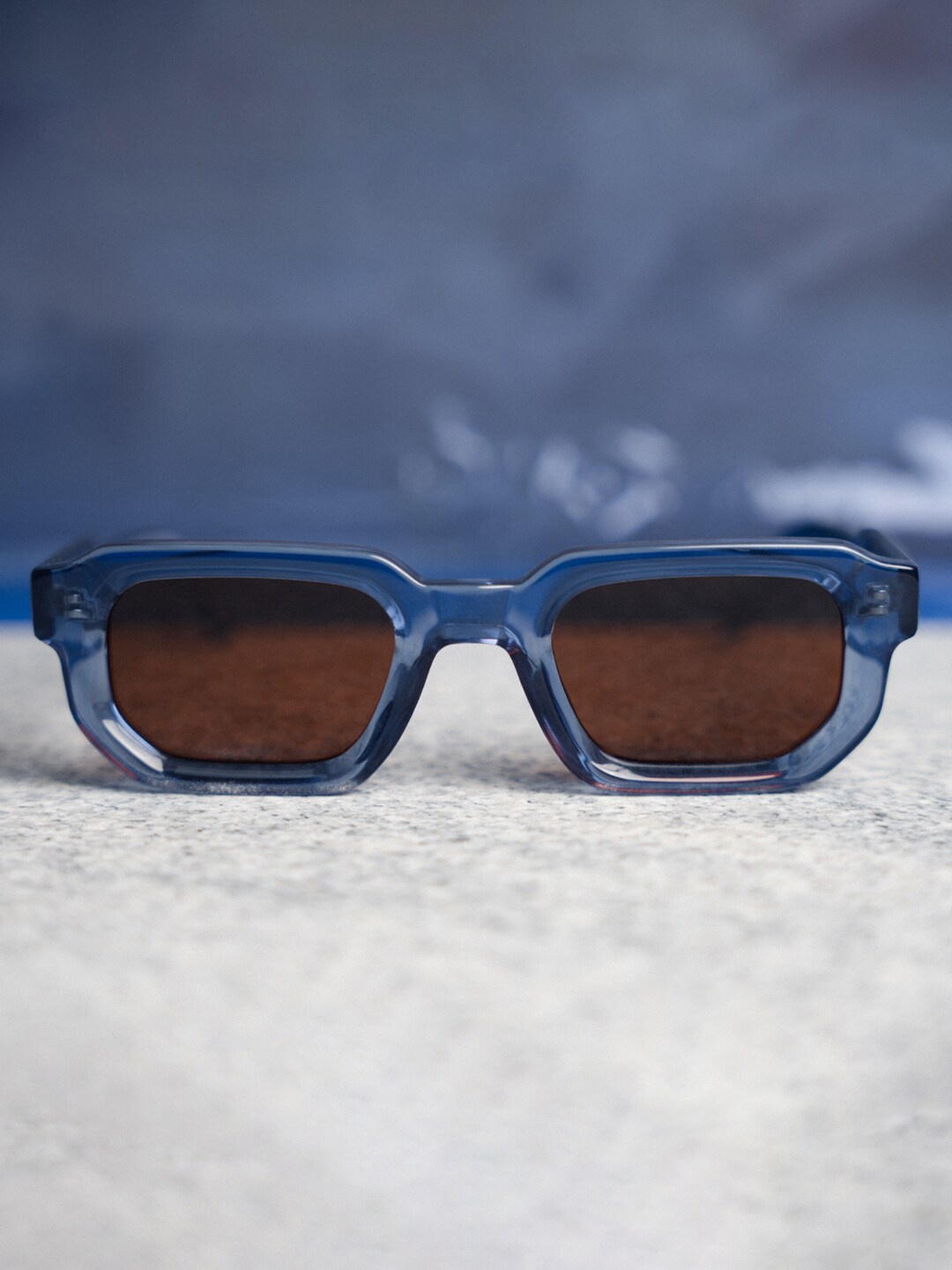 

MONKSTORY Unisex Rectangle Sunglasses With Polarised and UV Protected Lens MSS012, Brown