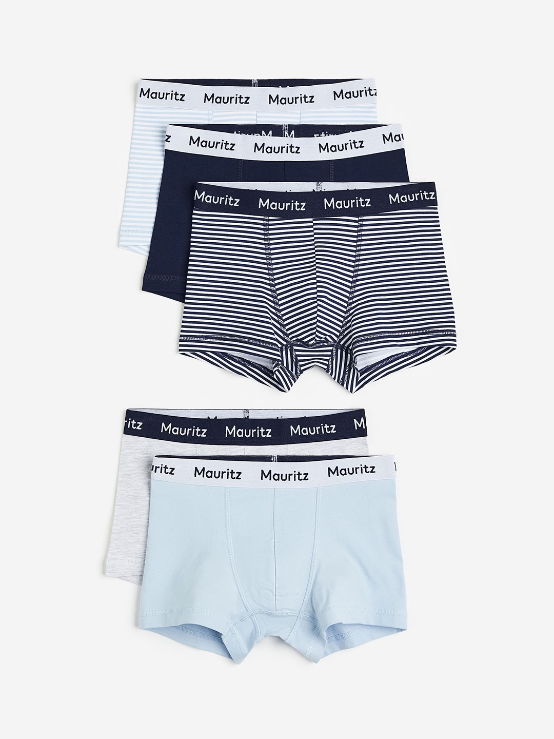 

H&M Boys 5-Pack Boxer Shorts, Blue
