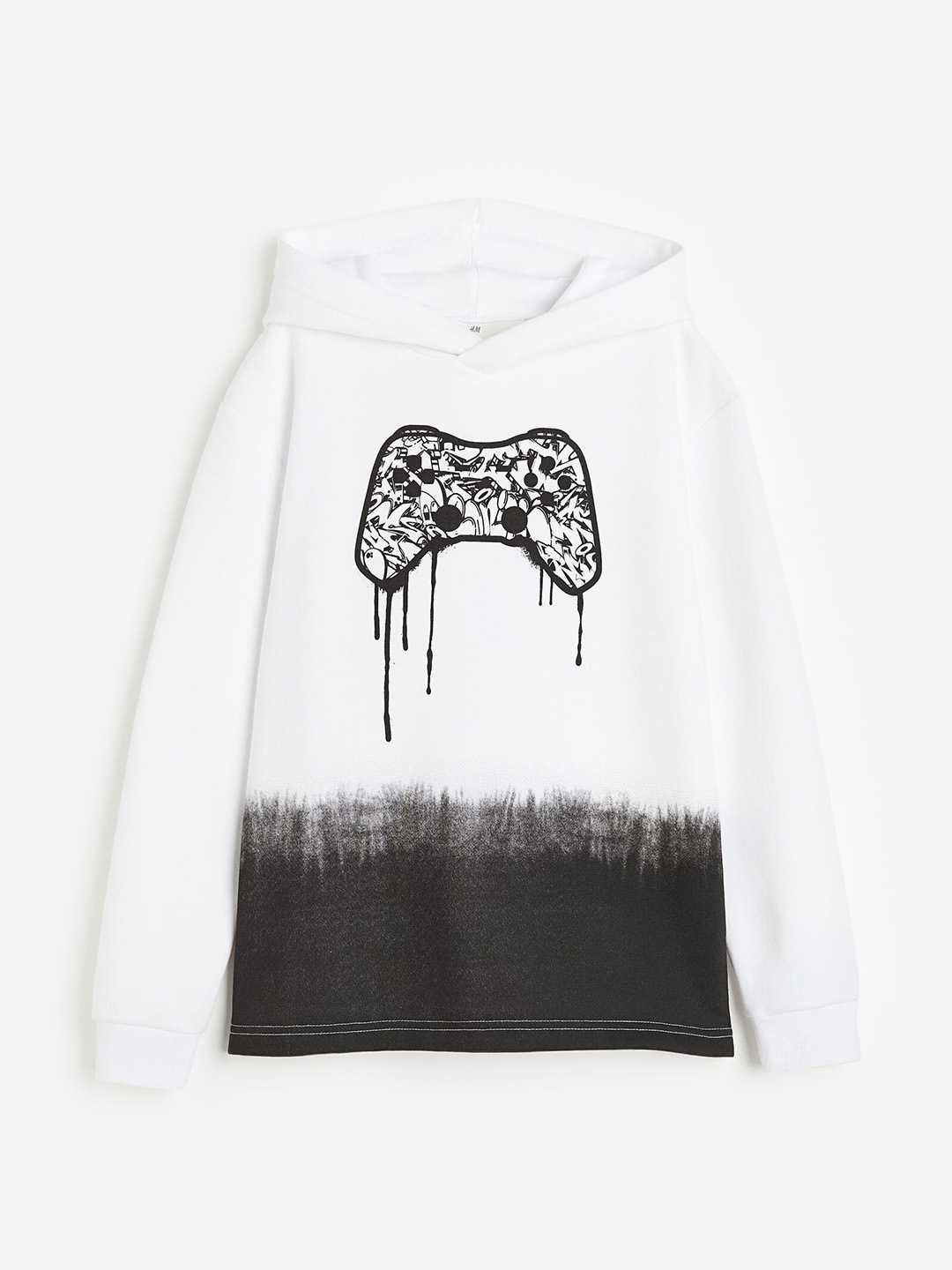 

H&M Boys Printed Hoodie, White
