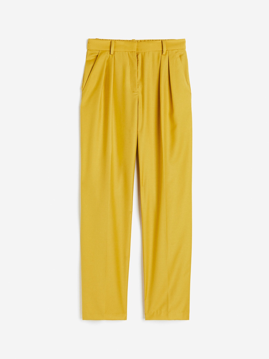 

H&M Women Tapered Trousers, Yellow