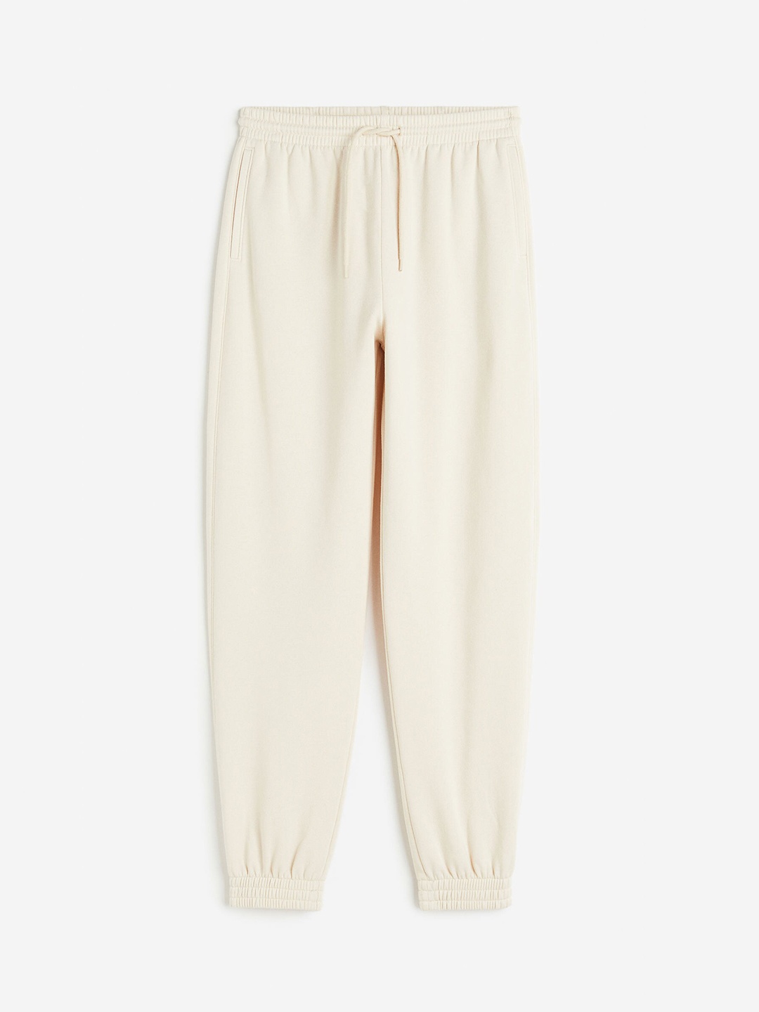 

H&M Women High-Waisted Joggers, Beige