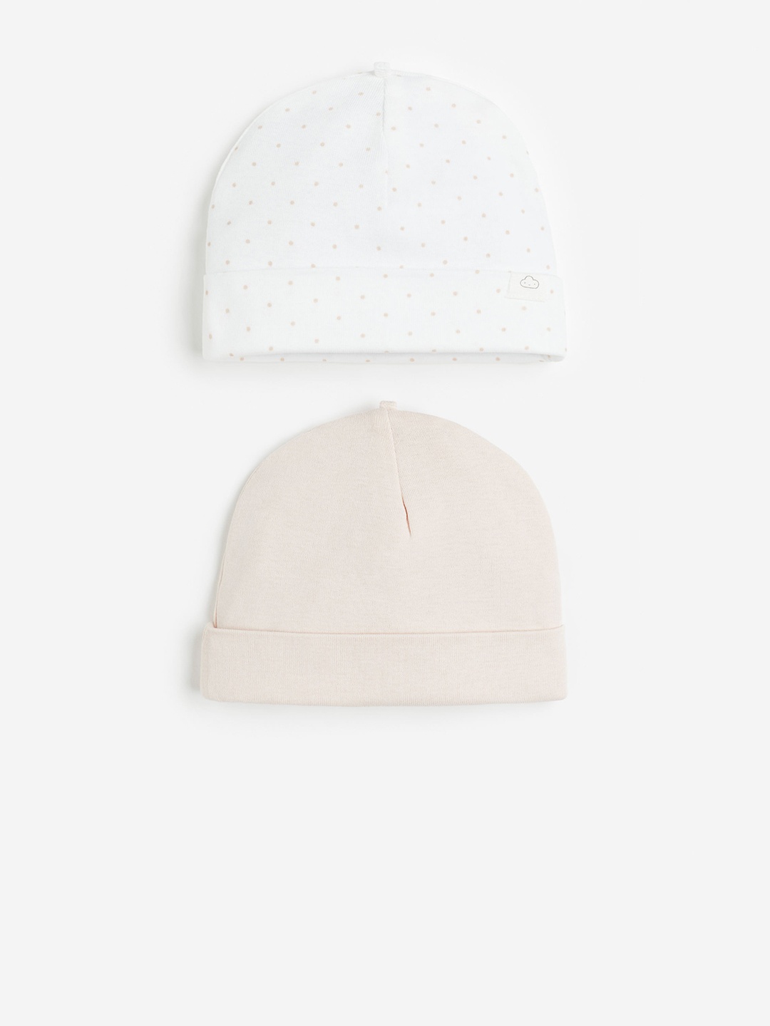

H&M Infant Girls 2-Pack Cotton Hat, Pink