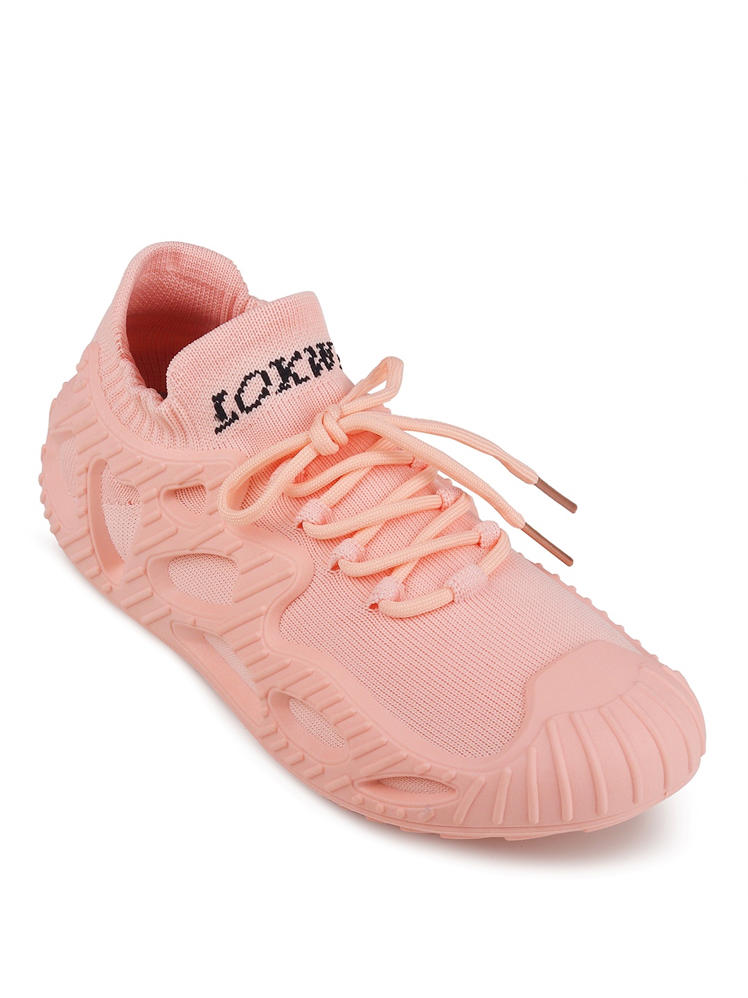 

CASSIEY Women Lightweight Lace-Up Walking Shoes, Pink