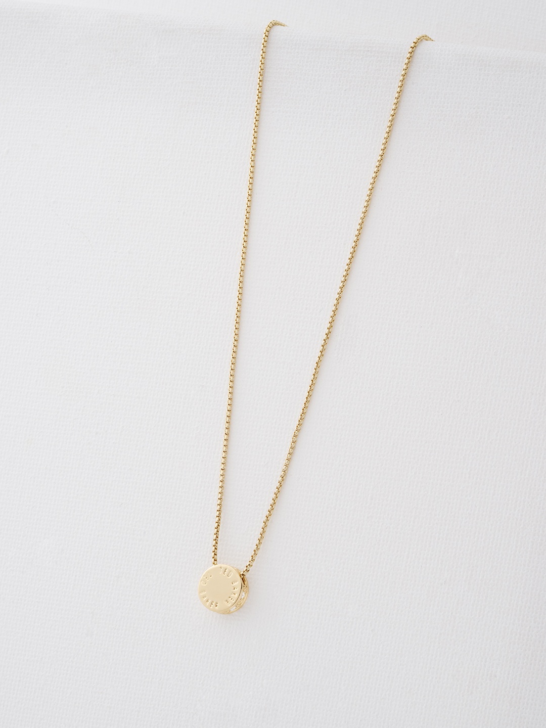

Ted Baker Gold-Plated Crystal Studded Pendant With Chain