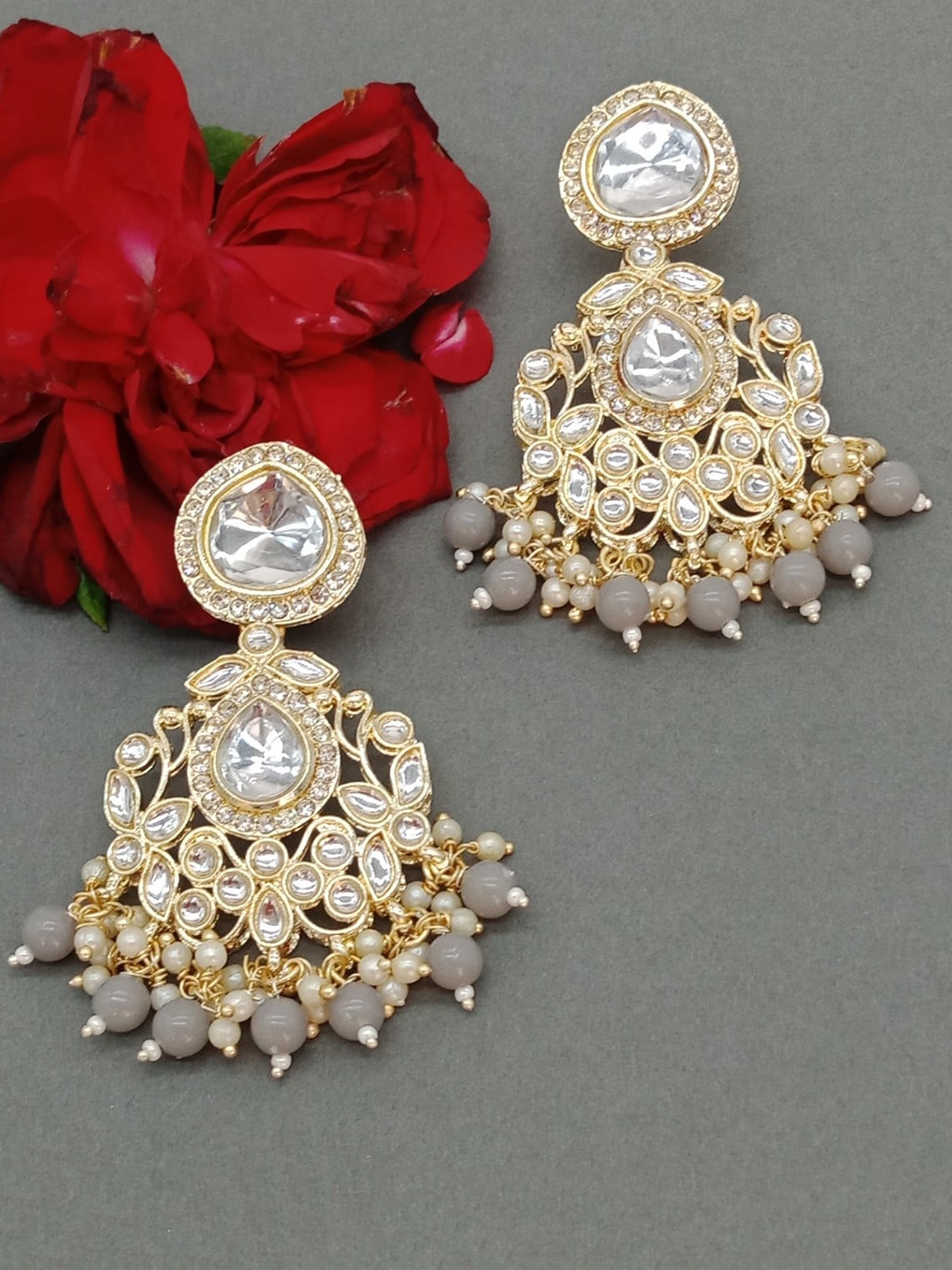 

AASHISH IMITATION Gold-Plated Contemporary Drop Earrings