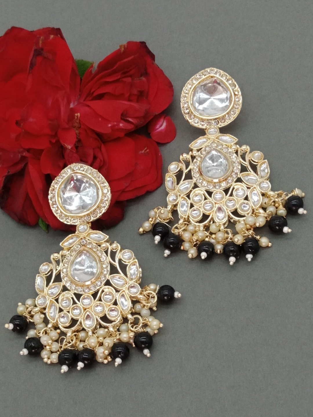 

AASHISH IMITATION Gold-Plated Contemporary Drop Earrings