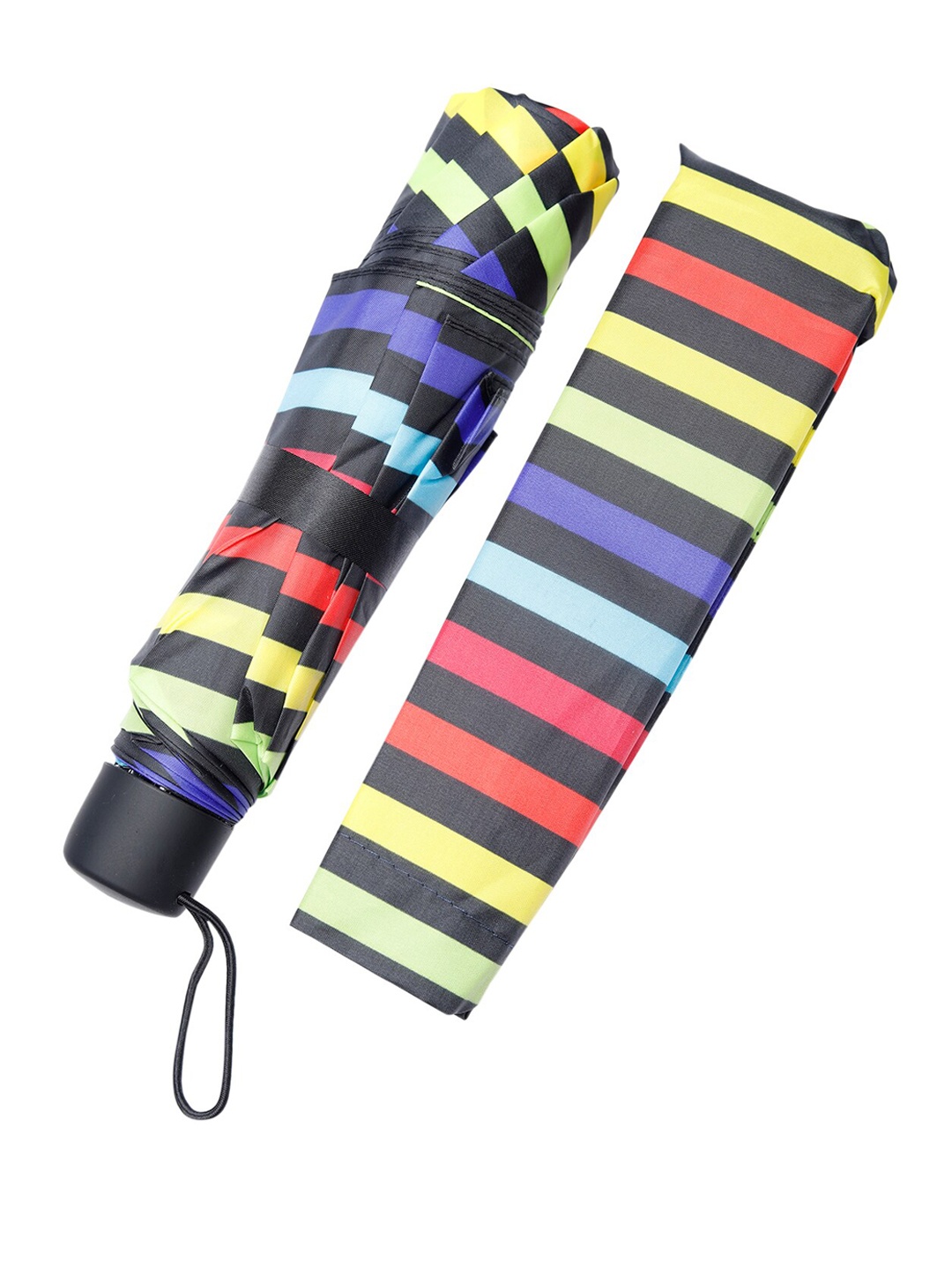 

LOOM LEGACY Striped 3-Fold Umbrellas, Red