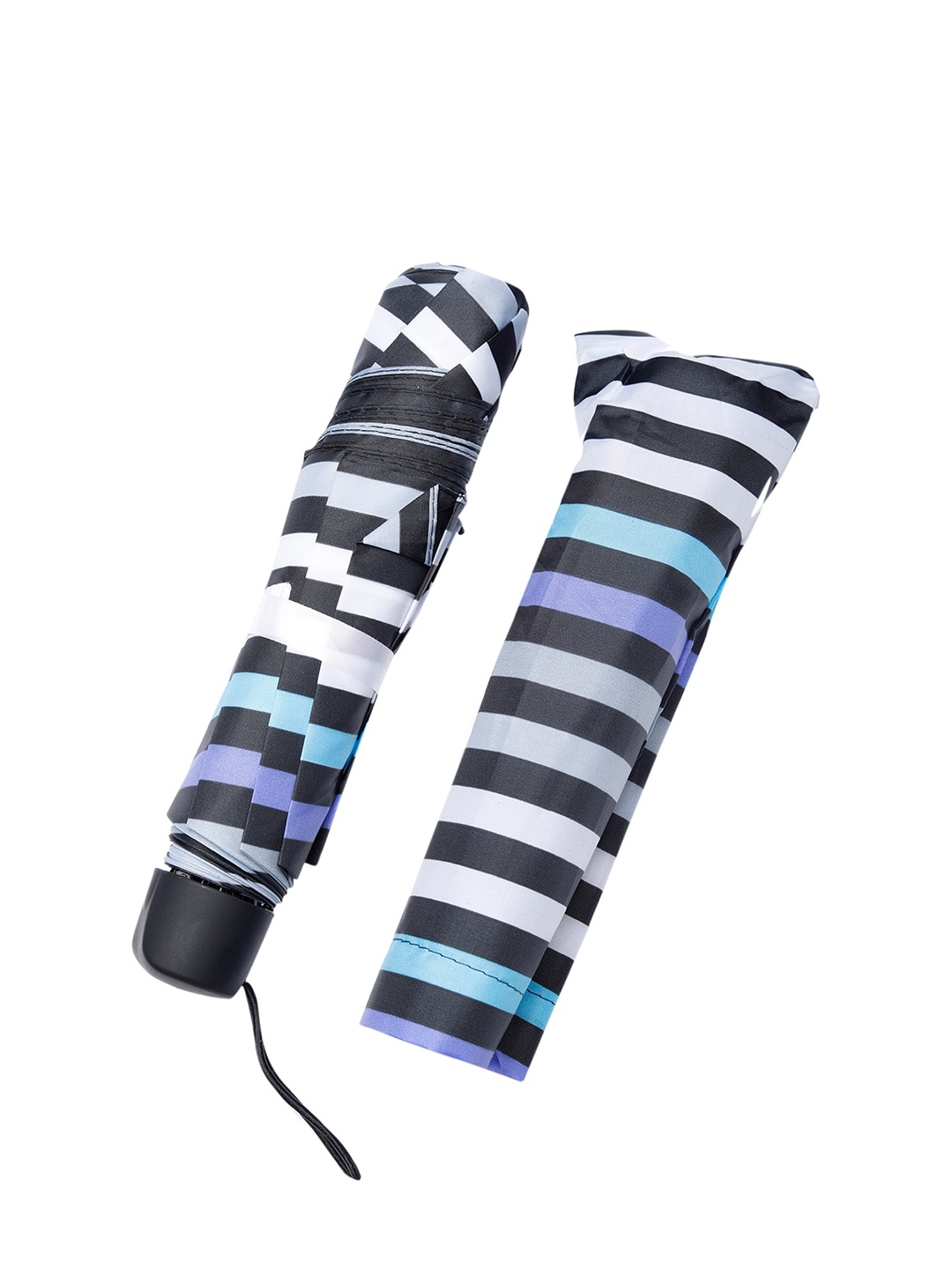 

LOOM LEGACY Striped 3-Fold Umbrellas, Grey