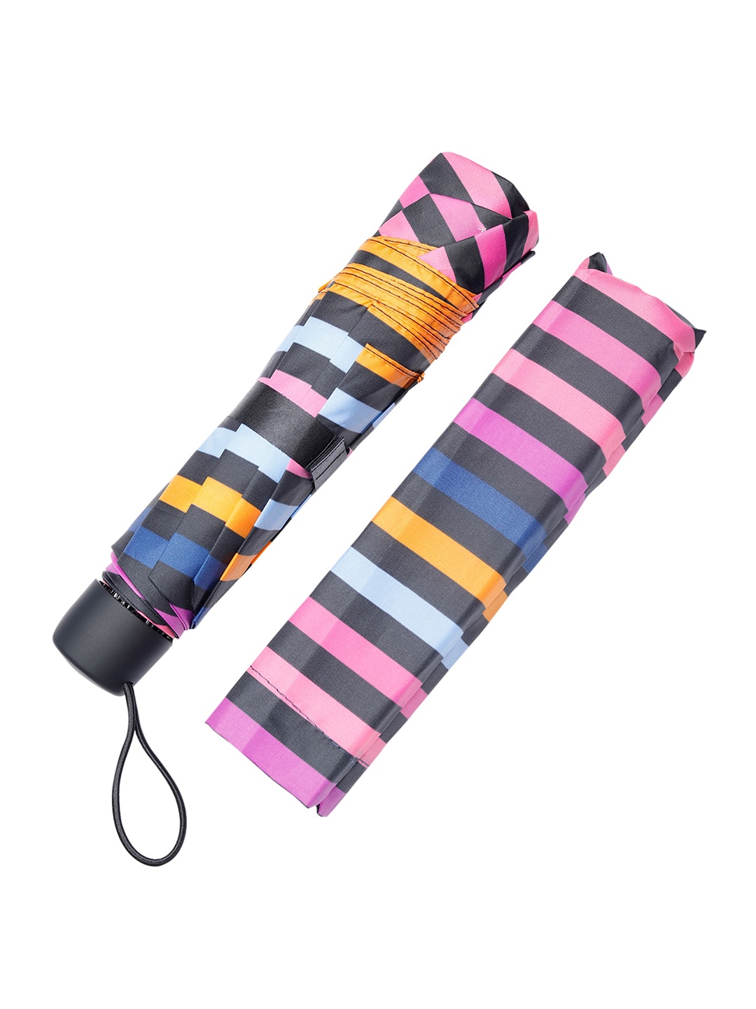 

LOOM LEGACY Striped 3-Fold Umbrellas, Pink