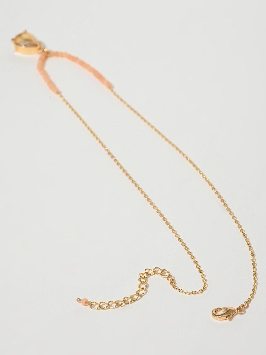 

XPNSV Stone-Studded Brass Chain, Gold