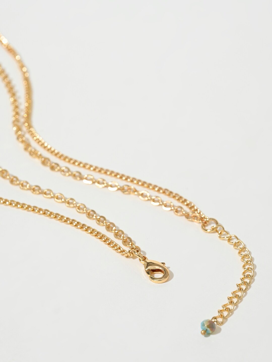 

XPNSV Brass Crystals Layered Chain, Gold