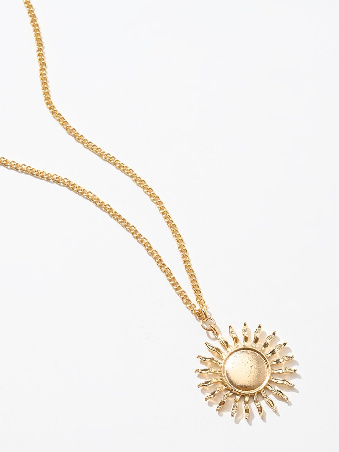 

XPNSV Large Sun Pendant Necklace, Gold