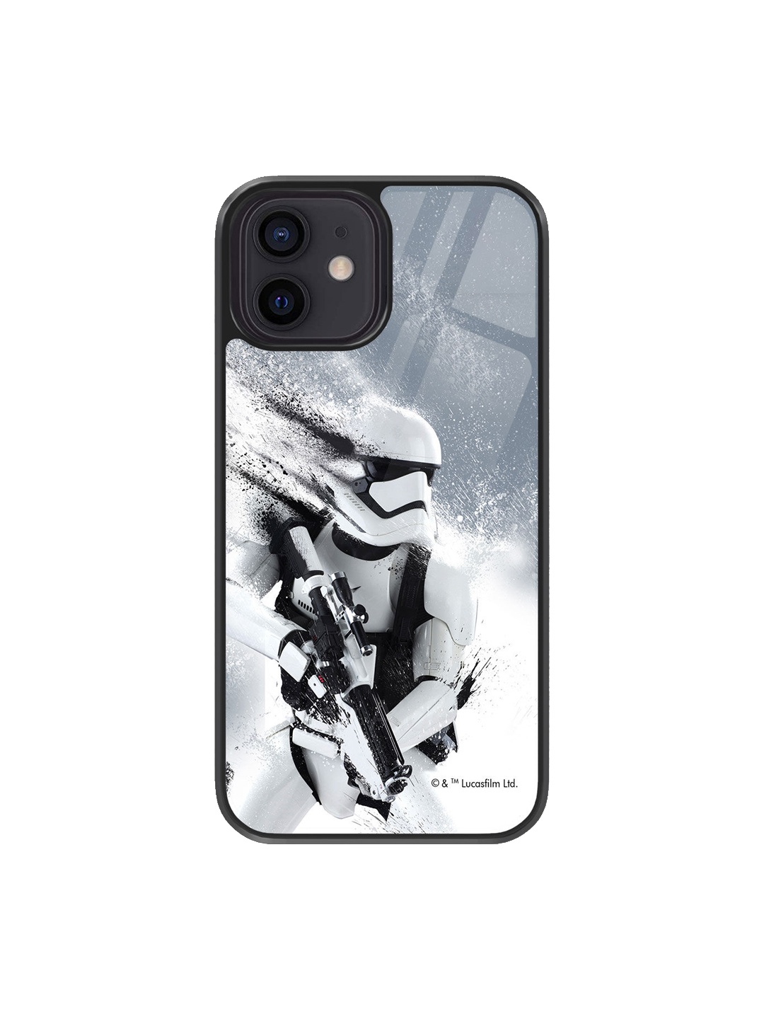 

macmerise Trooper Storm Design iPhone 12 Back Case, White