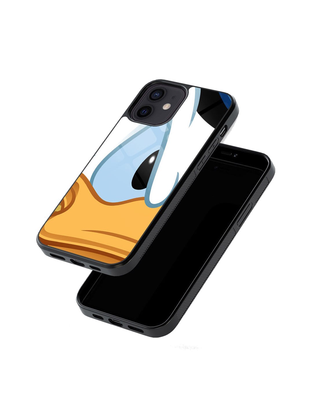 

macmerise Zoom Up Donald Design iPhone 12 Back Case, White