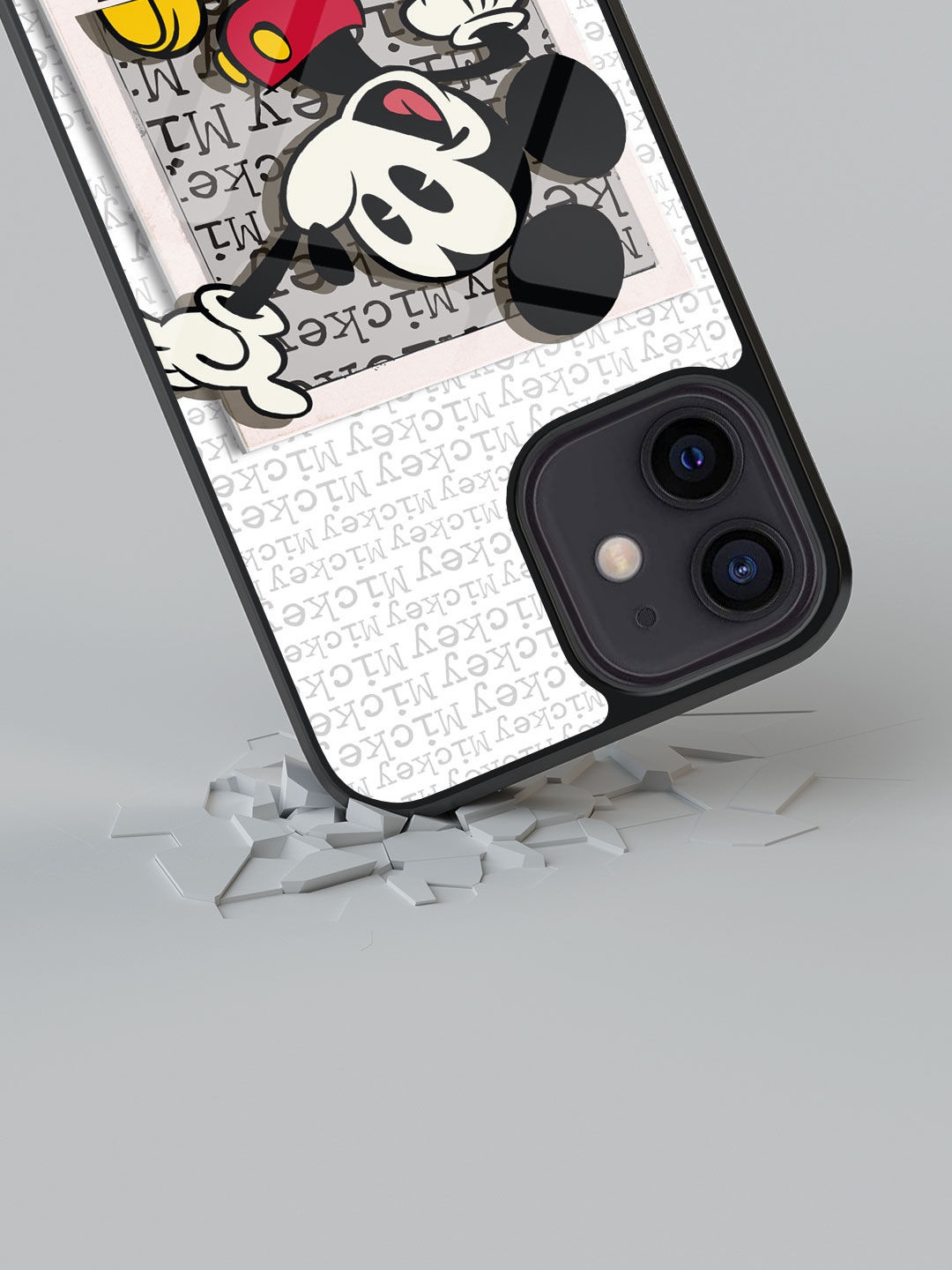 

macmerise Hello Mr Mickey Design iPhone 12 Back Case, White