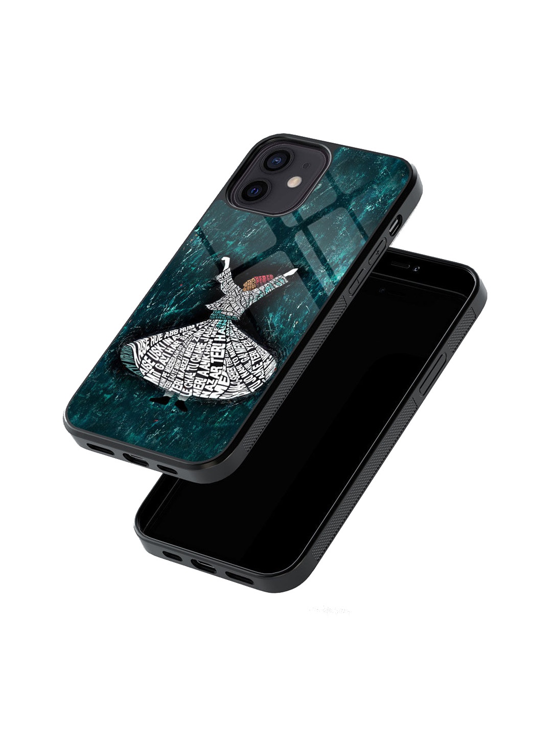 

Macmerise Printed iPhone 12 Glass Back Case, Green