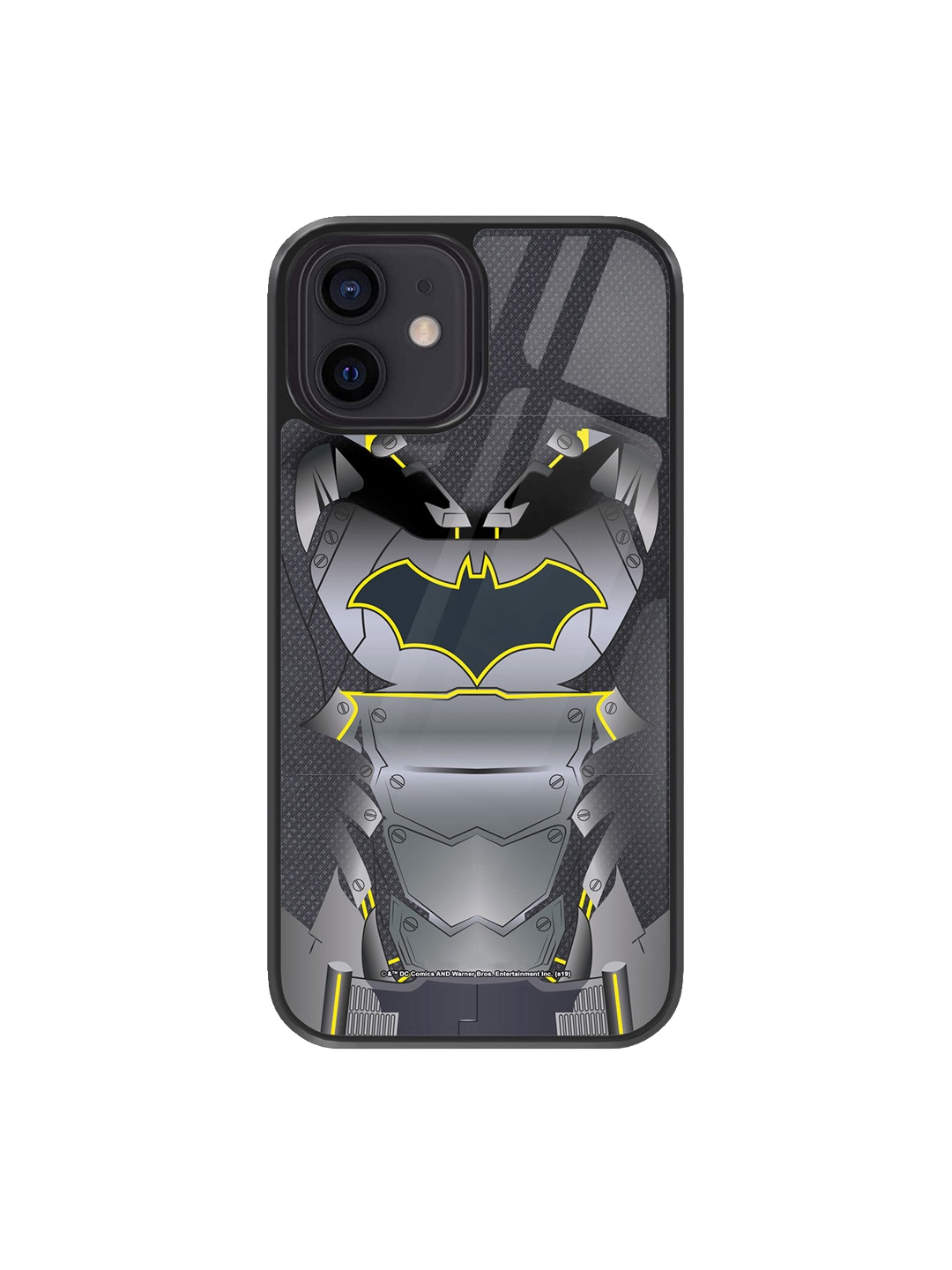 

macmerise Suit Up Batman Design iPhone 12 Back Case, Grey