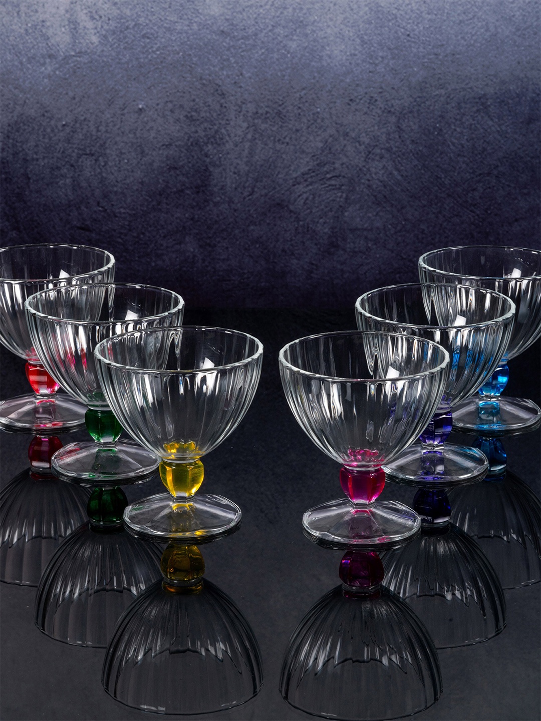 

Luminarc 6 Pcs Transparent Glass Ice Cream Bowls