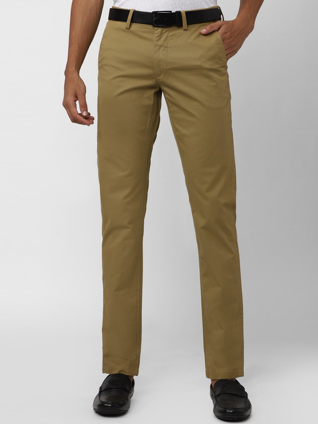 

Van Heusen Sport Men Slim Fit Chinos Trousers, Khaki