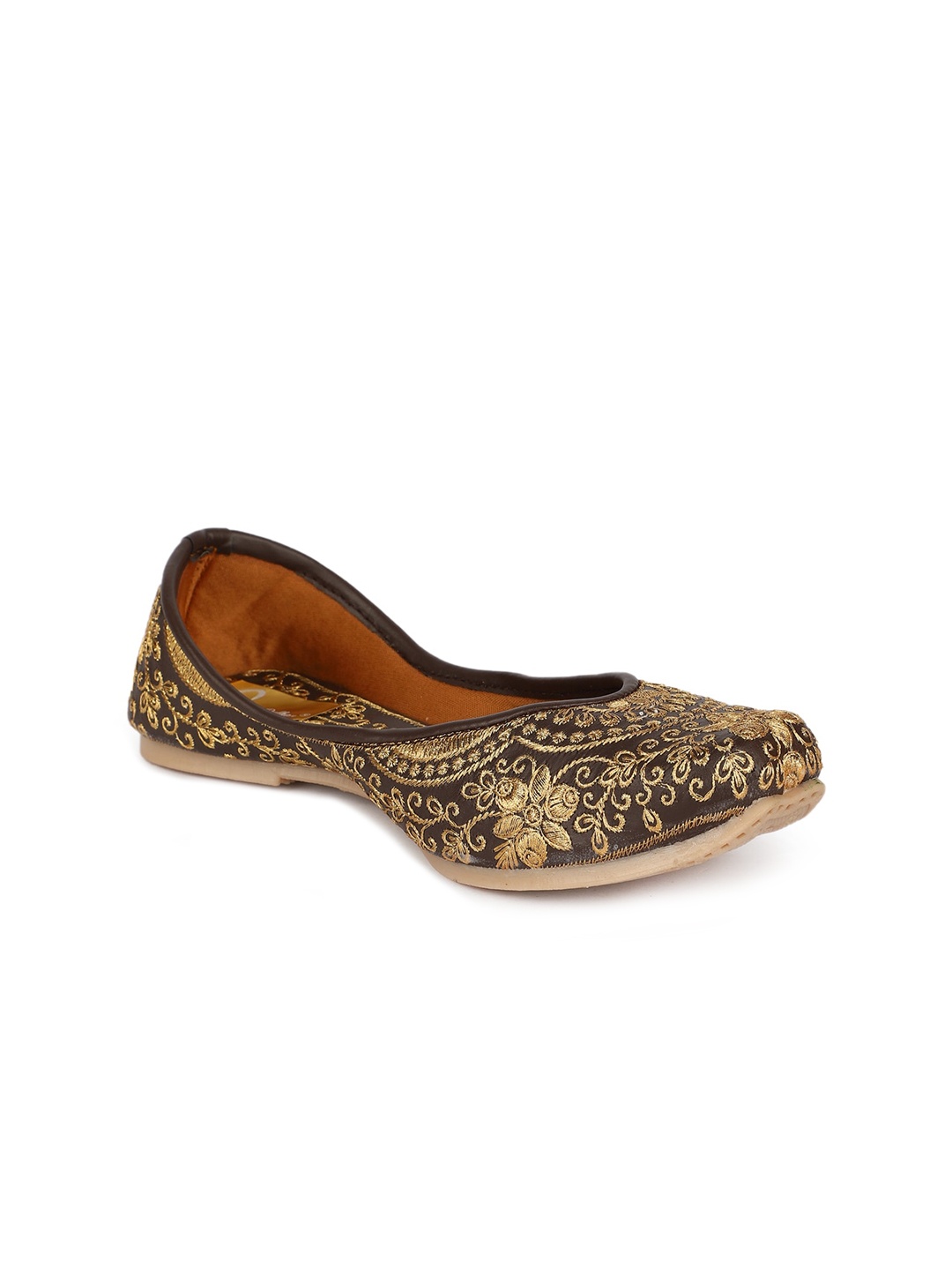 

The Desi Dulhan Ethnic Embroidered Mojaris, Black