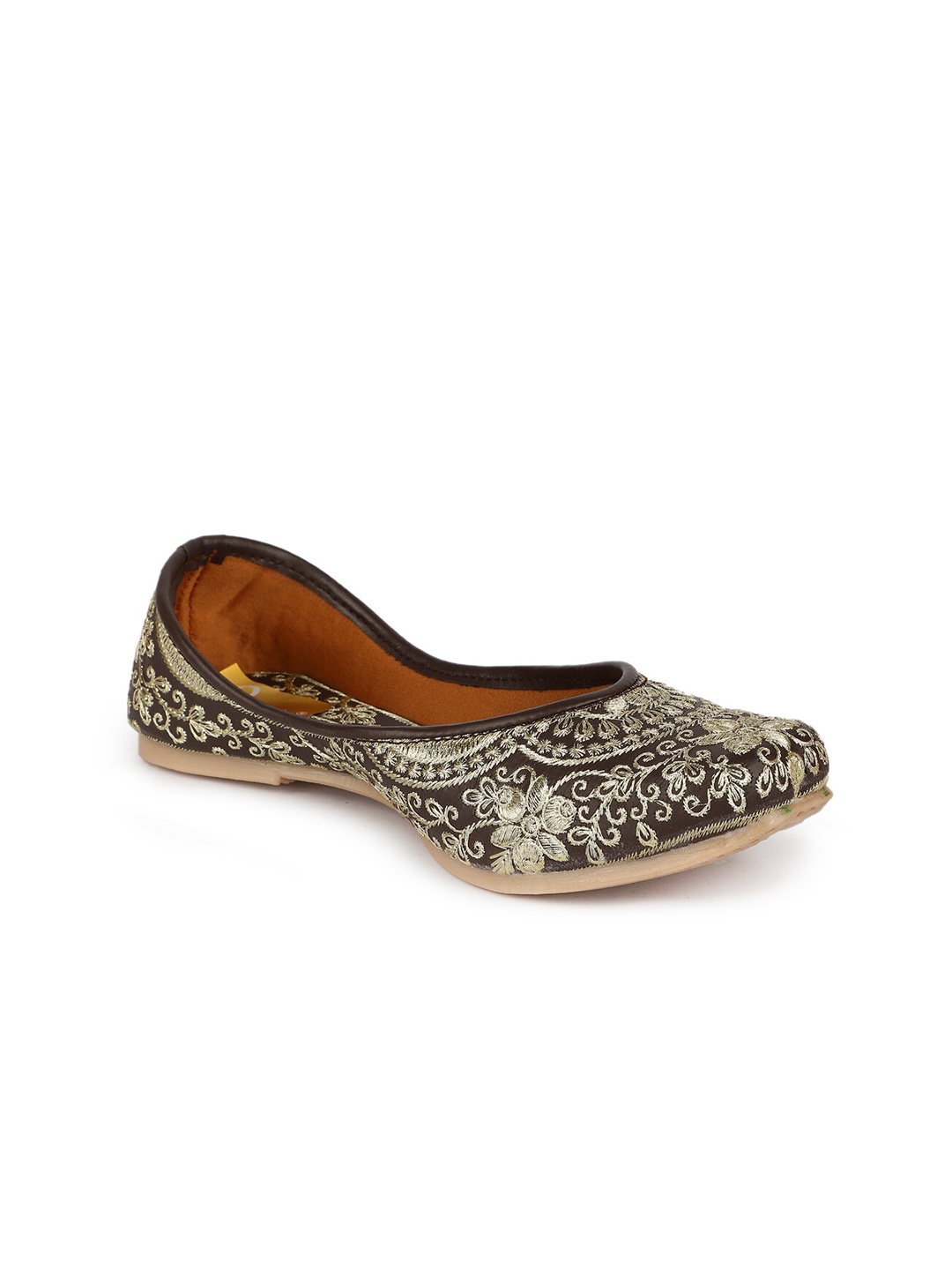 

The Desi Dulhan Ethnic Embroidered Mojaris, Black