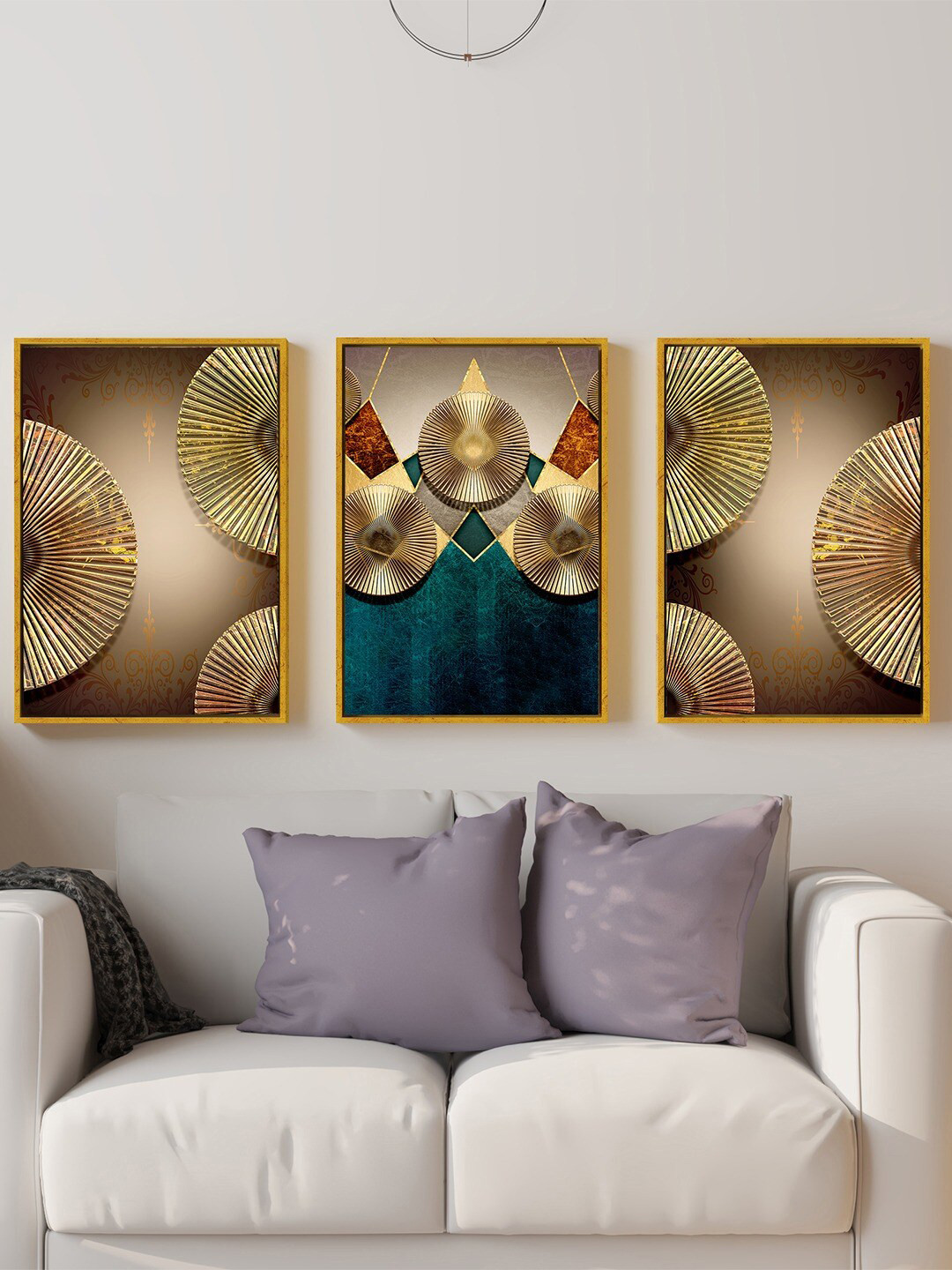 

Art Street Yellow & Green 3 Pieces Nordic Abstract Painting Canvas Wall Arts